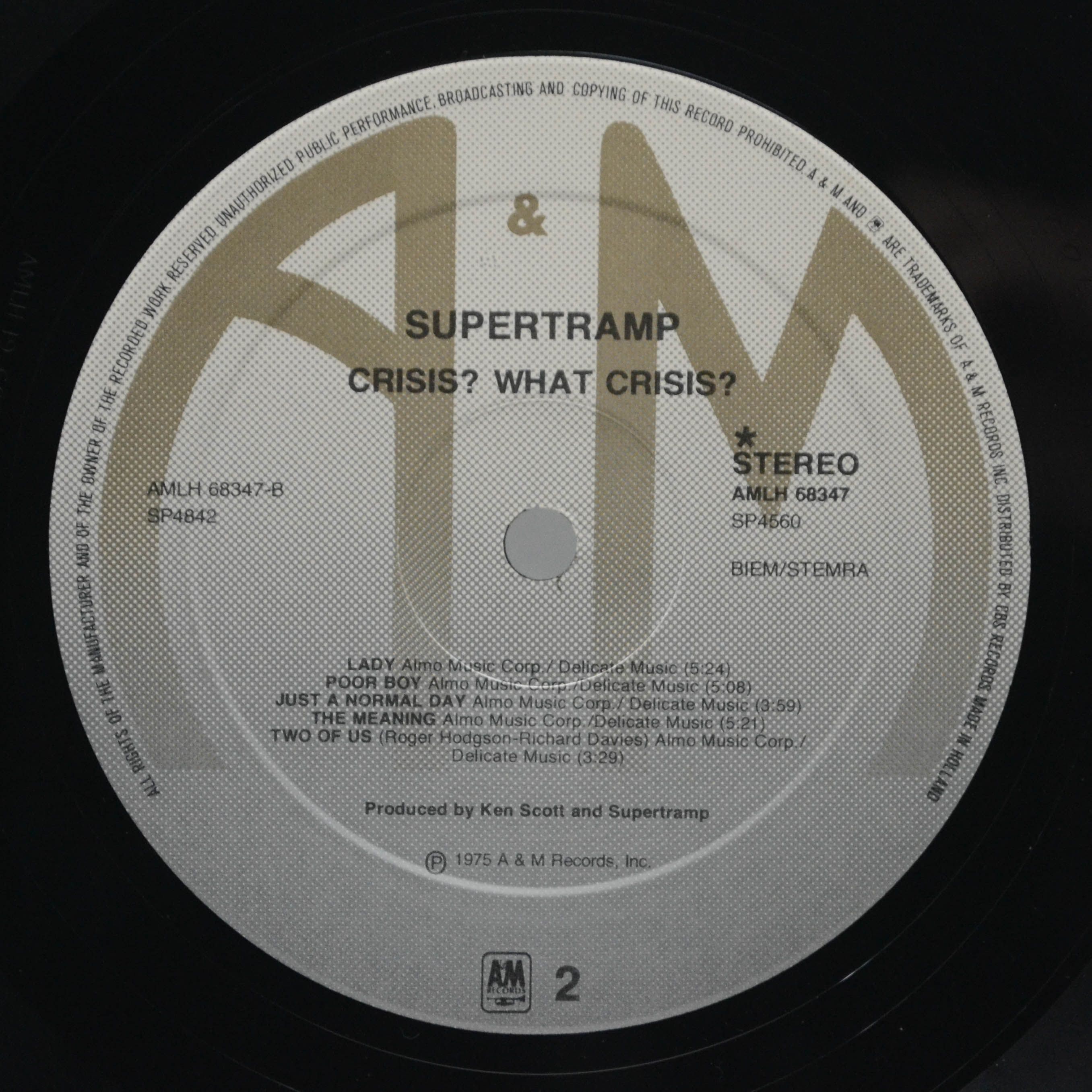 Supertramp — Crisis? What Crisis?, 1975