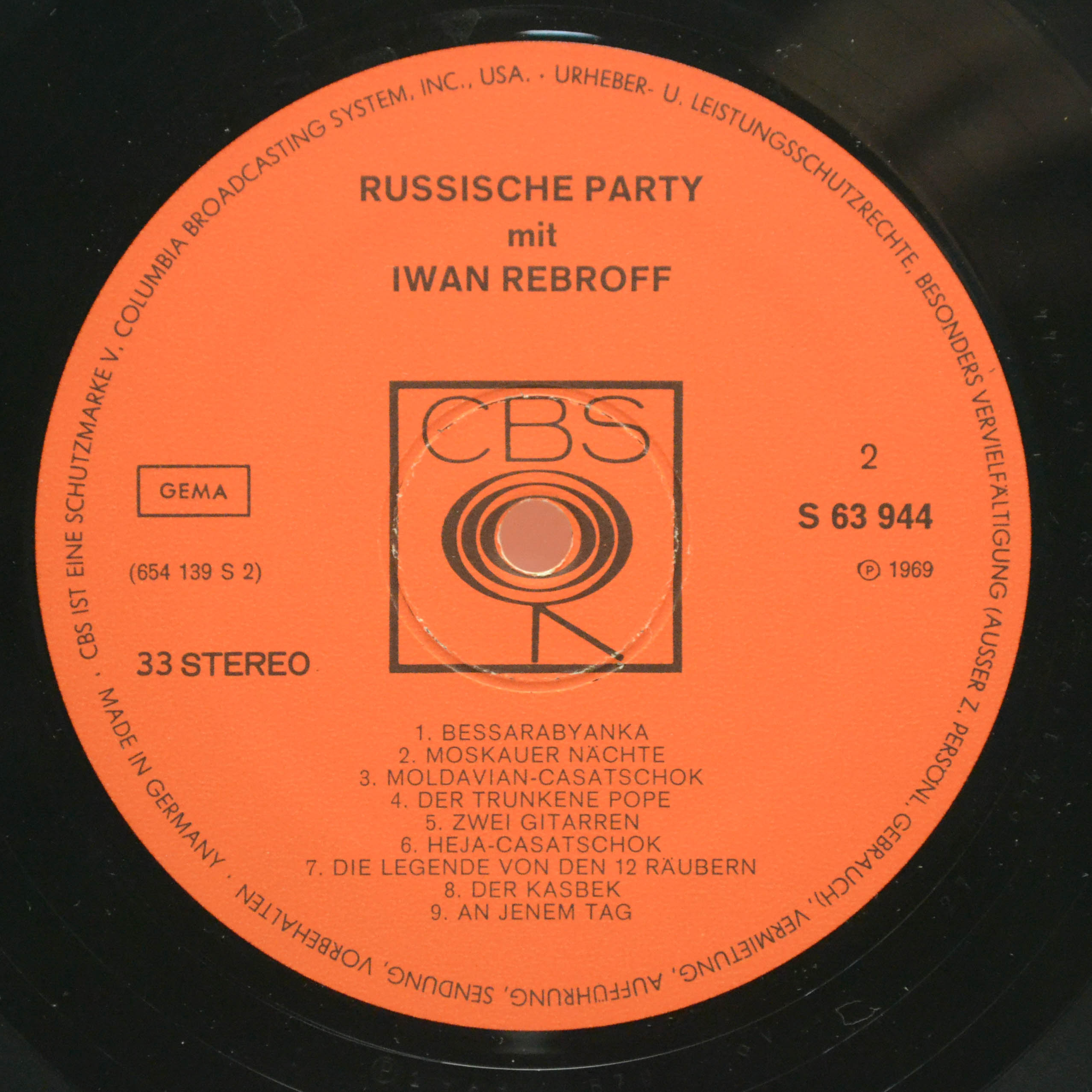 Iwan Rebroff — Russische Party Mit Iwan Rebroff, 1969