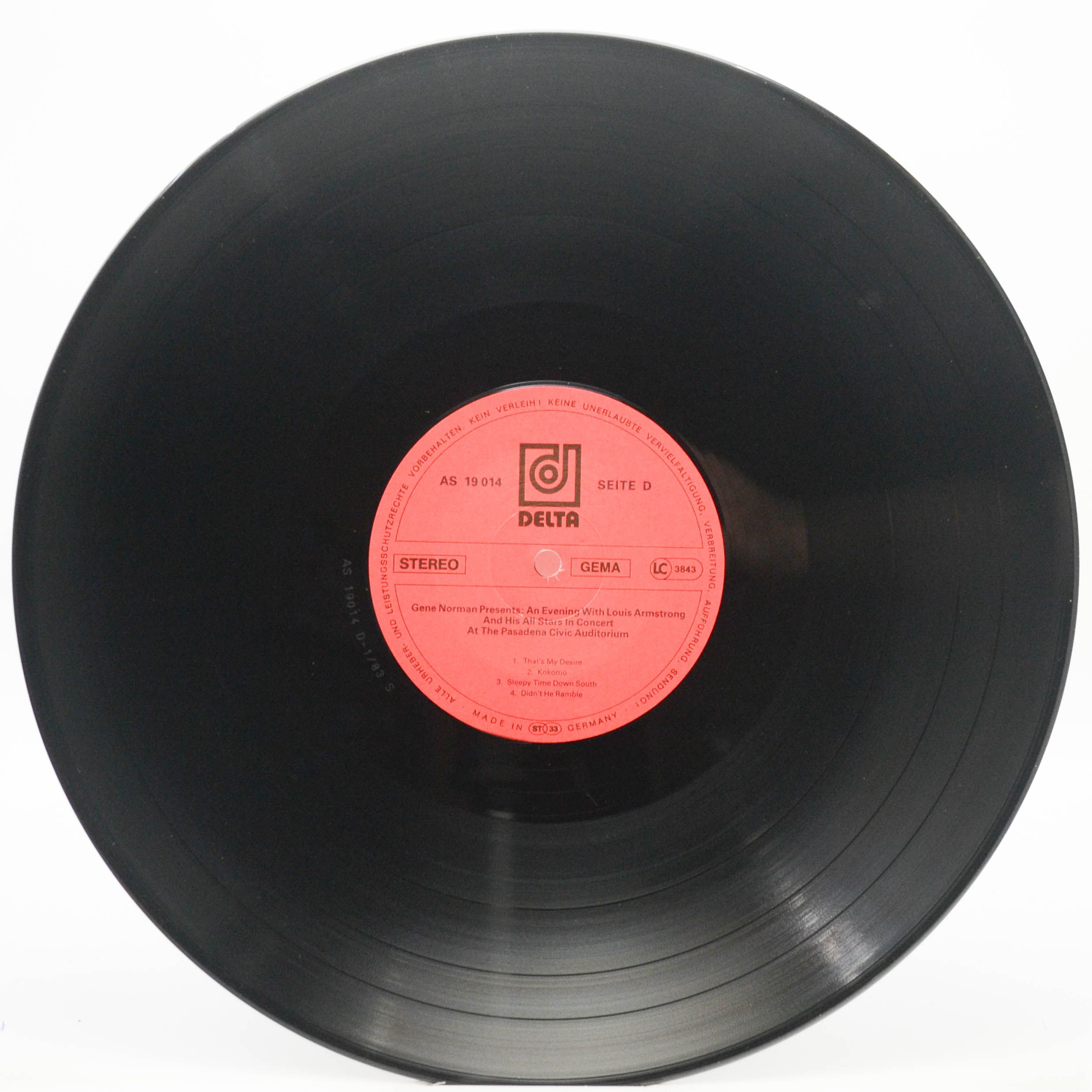 Louis Armstrong And His All Stars — An Evening With Louis Armstrong And His All Stars In Concert At The Pasadena Civic Auditorium (2LP), 1977