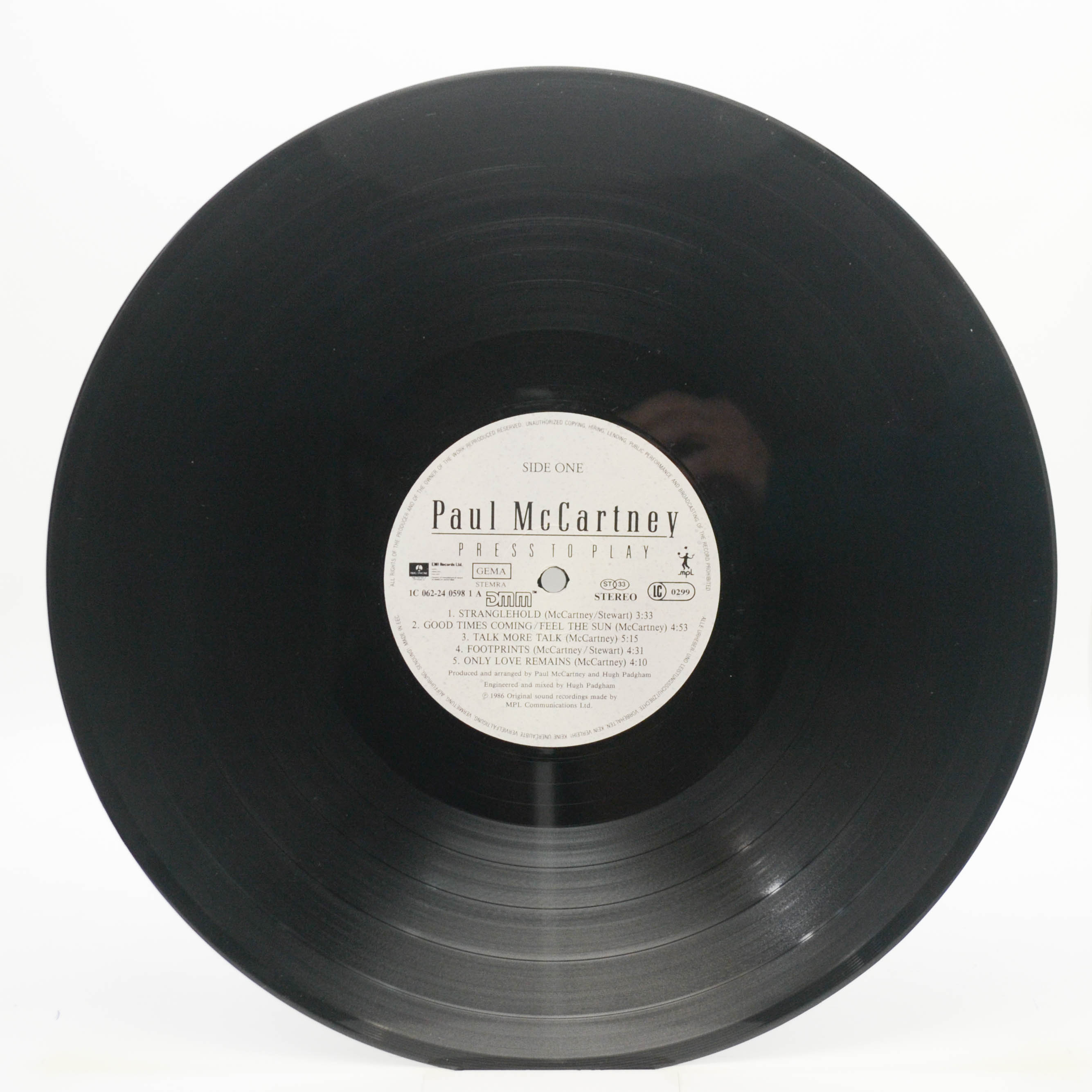 Paul McCartney — Press To Play, 1986