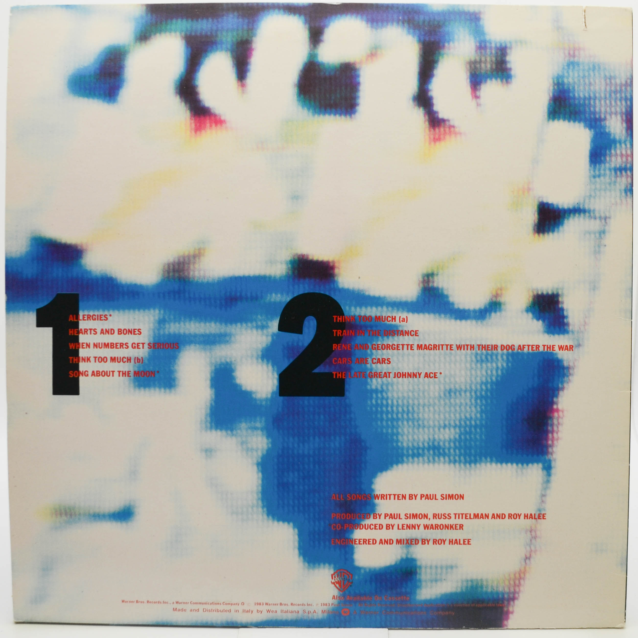 Paul Simon — Hearts And Bones, 1983