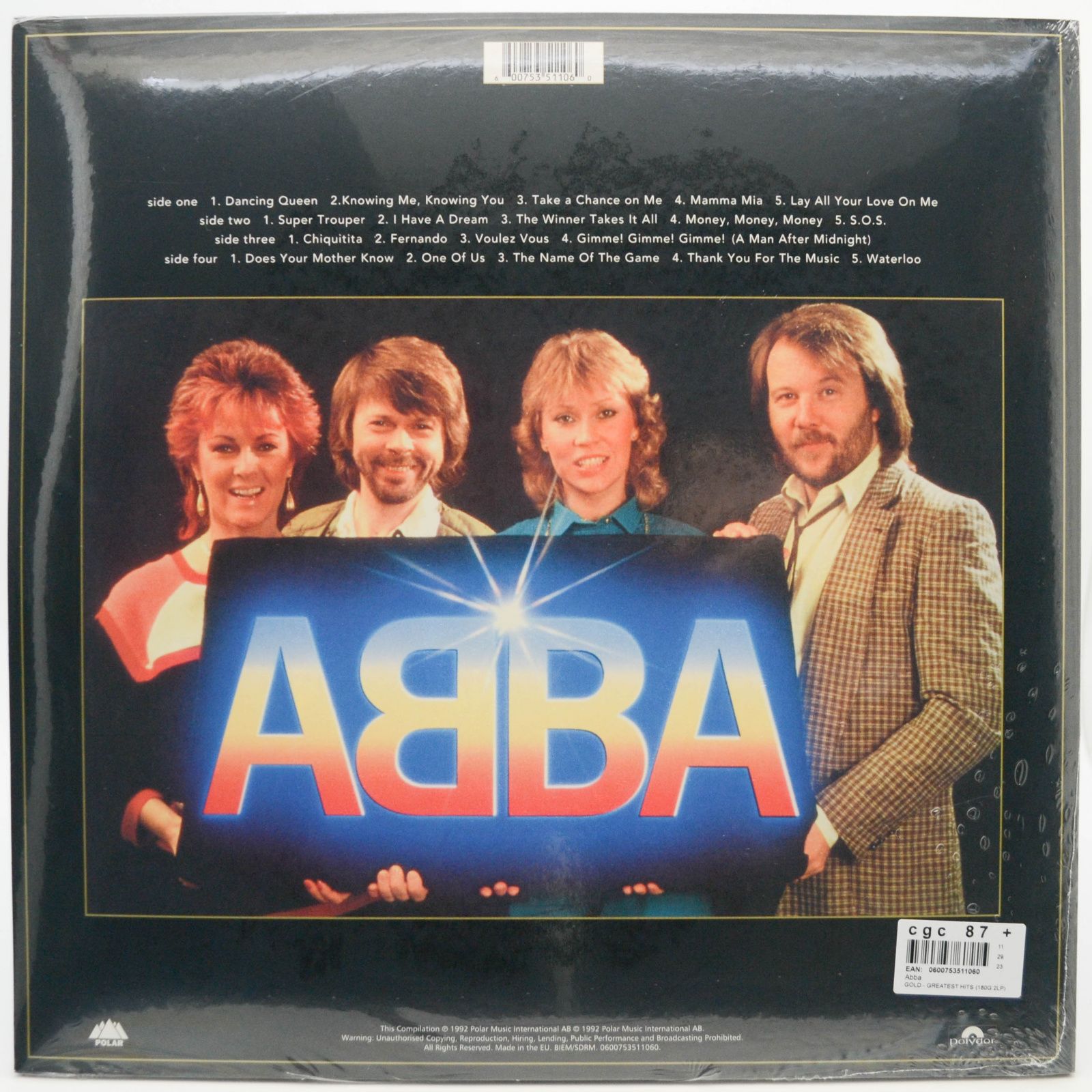 ABBA — Gold (Greatest Hits) (2LP), 1992