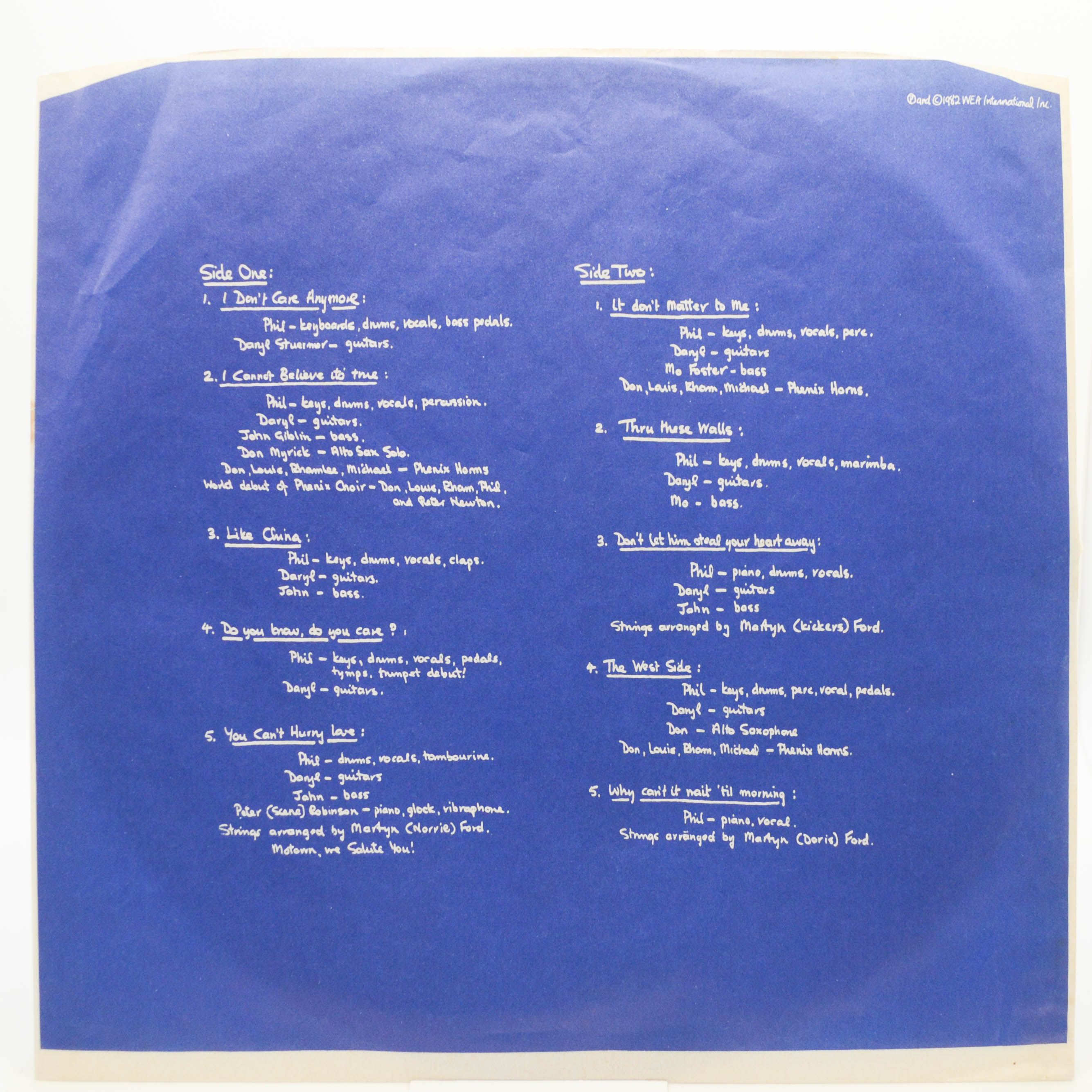 Phil Collins — Hello, I Must Be Going!, 1982