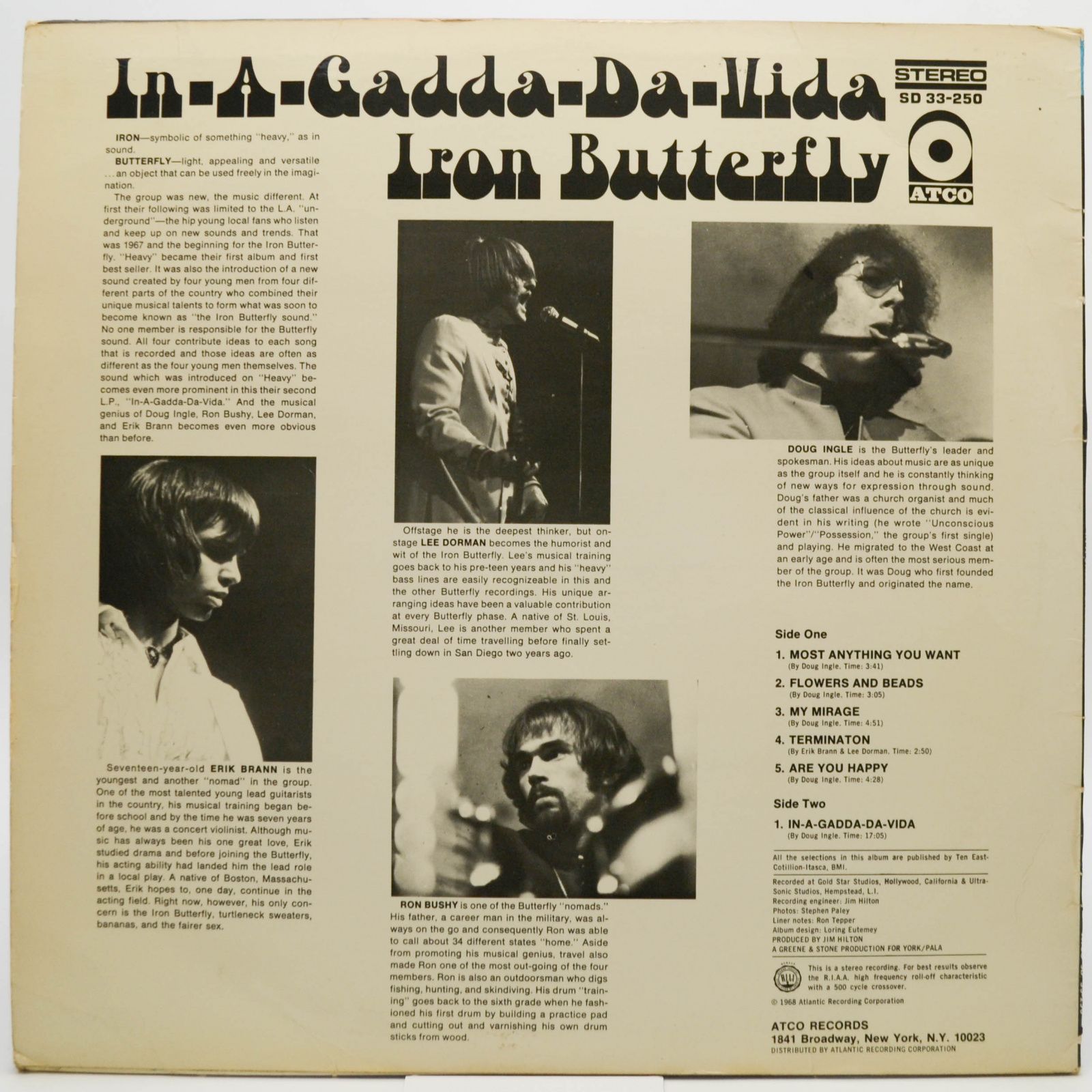 Iron Butterfly — In-A-Gadda-Da-Vida, 1968