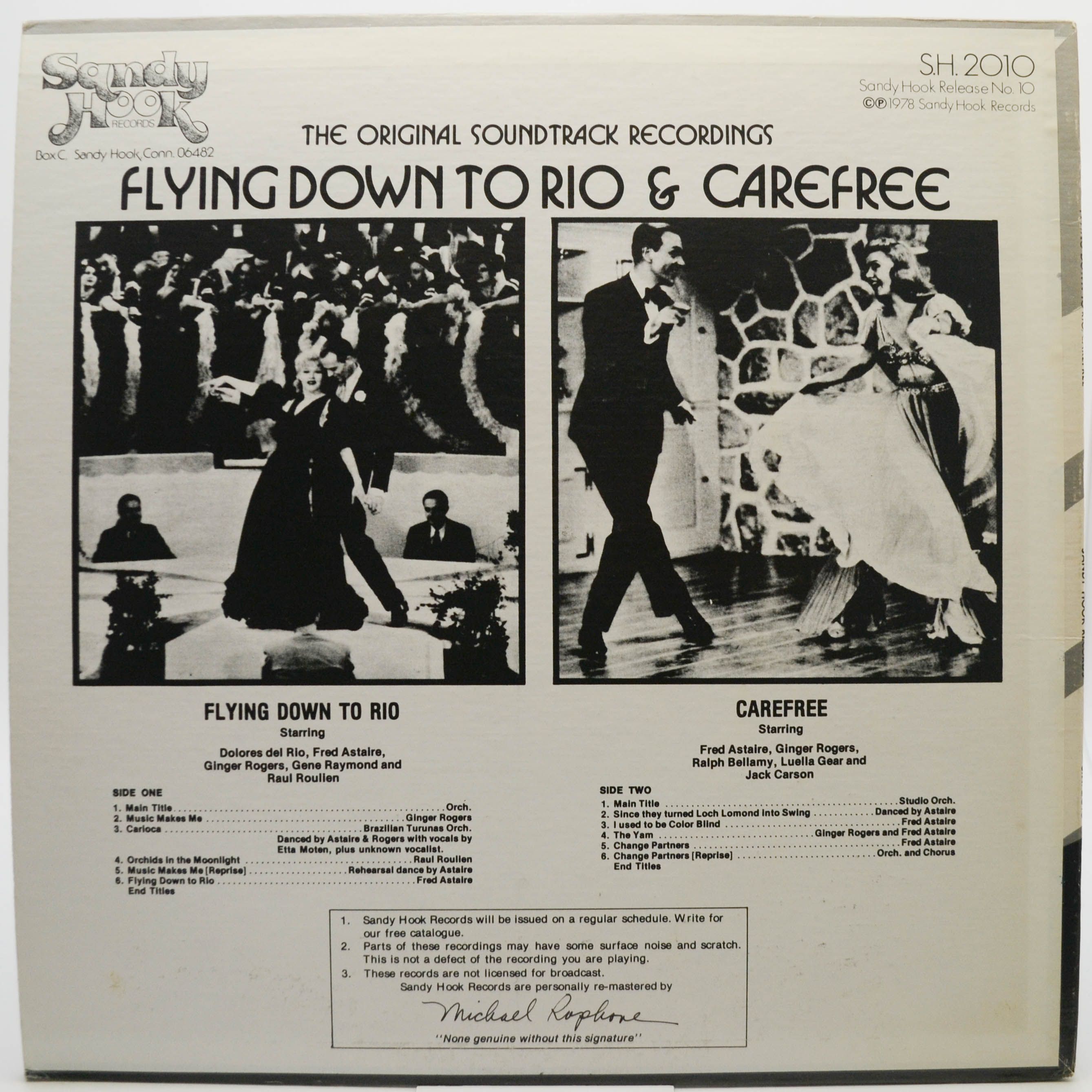 Fred Astaire, Ginger Rogers — Flying Down To Rio And Carefree (USA), 1978