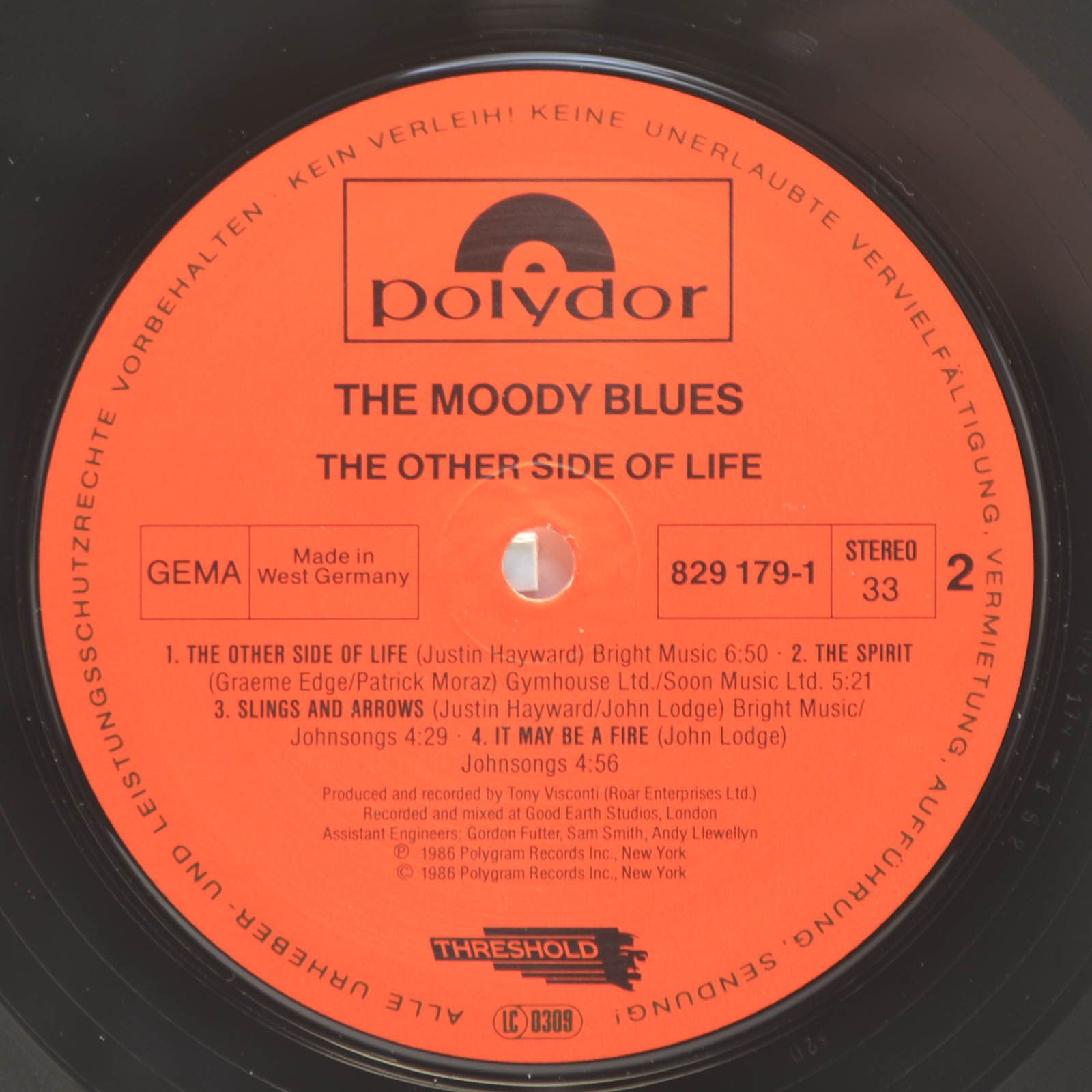 Moody Blues — The Other Side Of Life, 1986