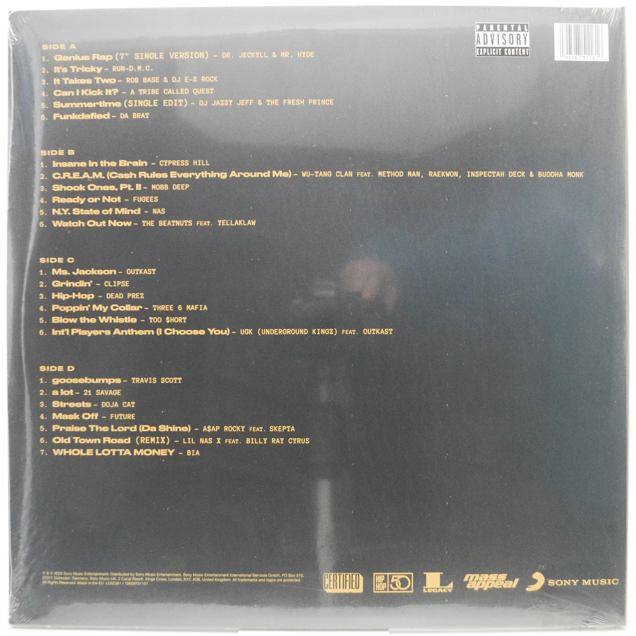 Various — Raised By Rap: 50 Years Of Hip Hop (2LP), 2023