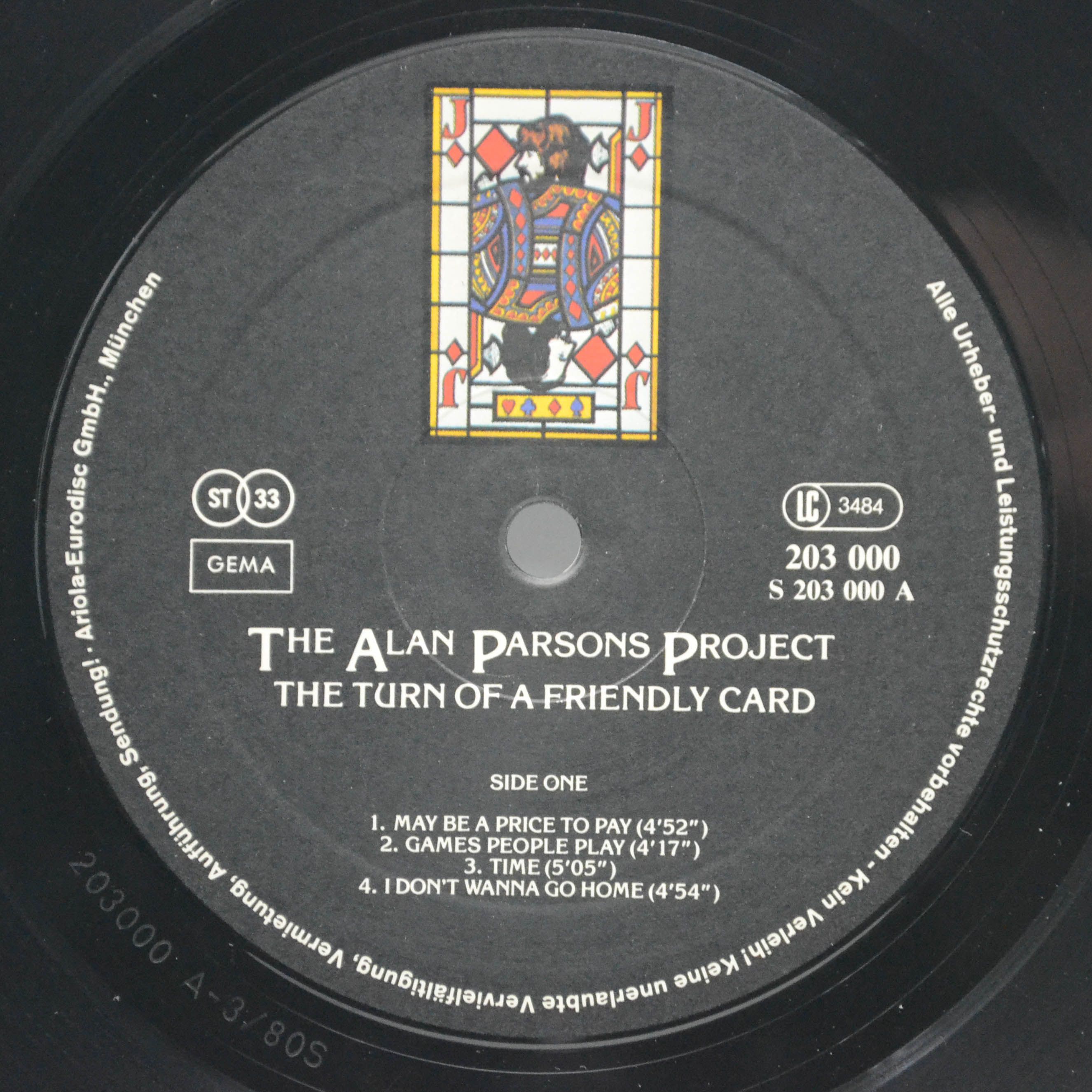 Alan Parsons Project — The Turn Of A Friendly Card, 1980