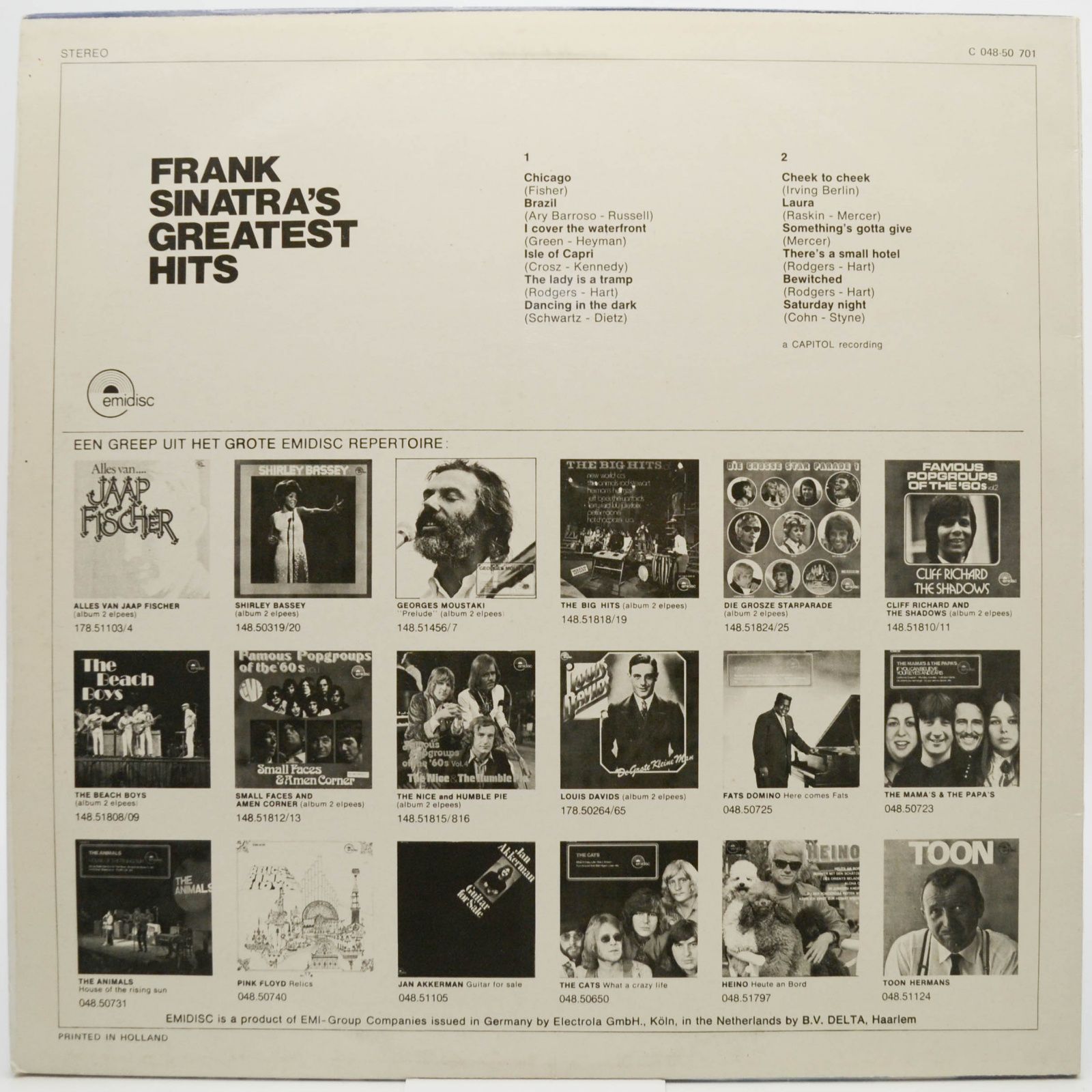 Frank Sinatra — Frank Sinatra's Greatest Hits, 1970