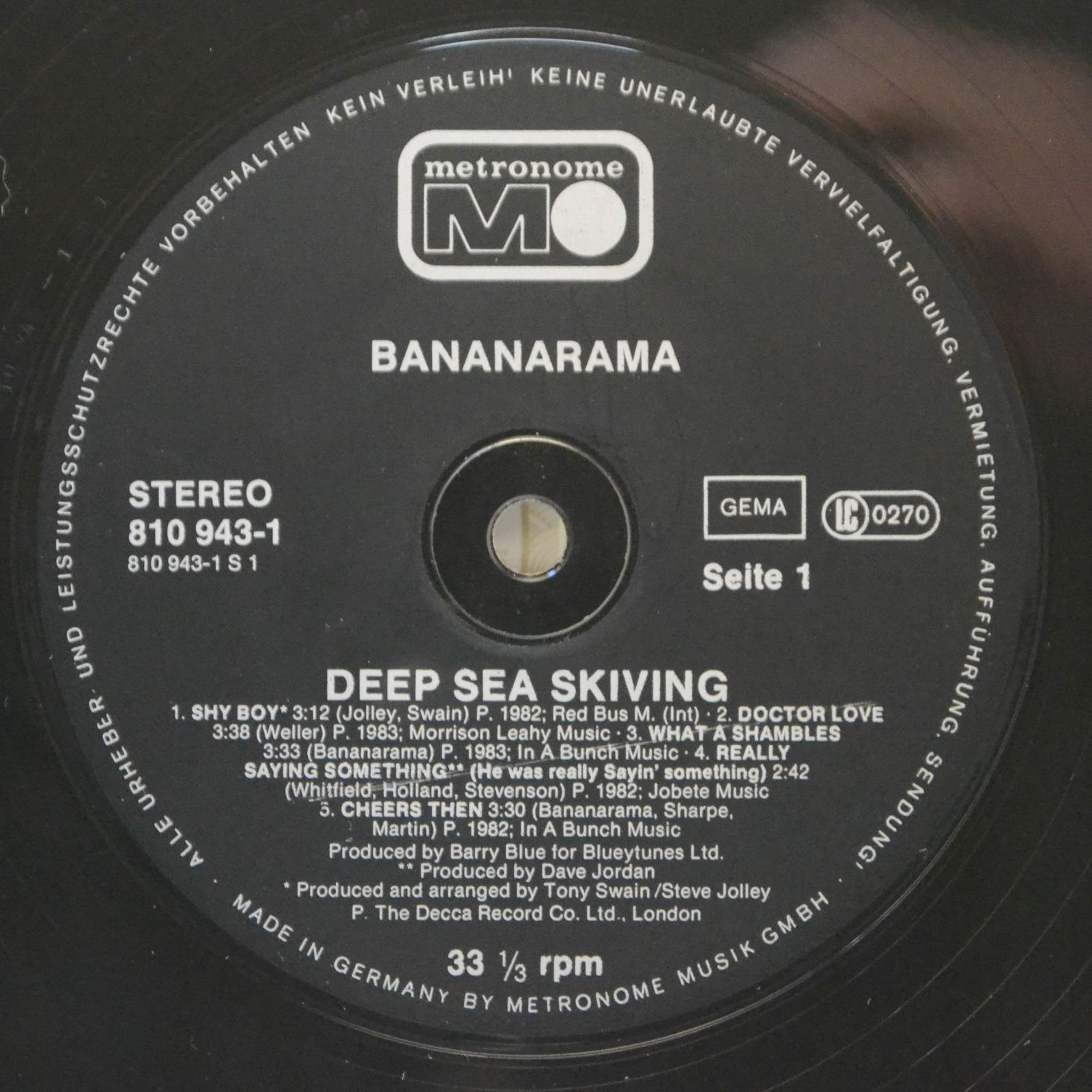 Bananarama — Deep Sea Skiving, 1983