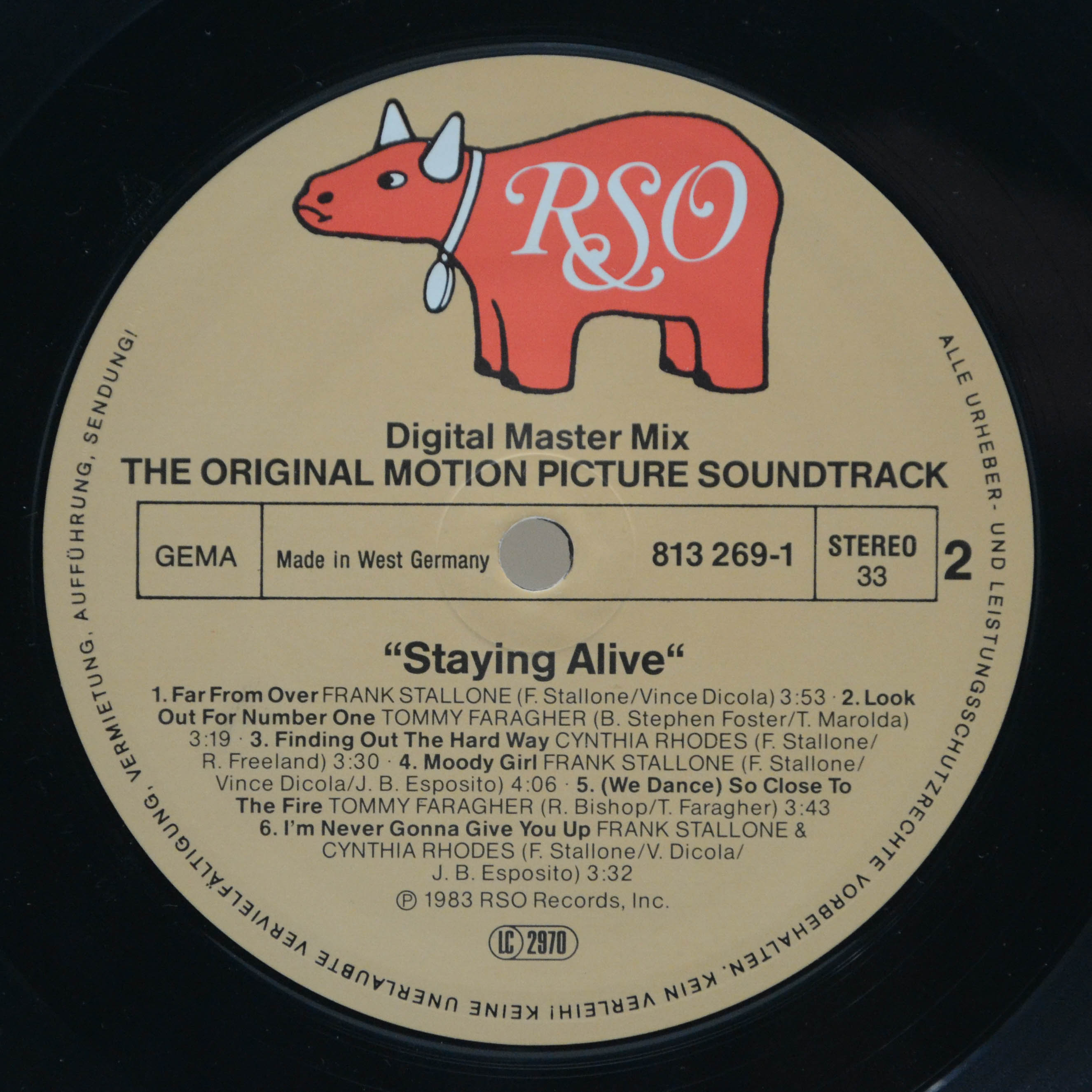 Various — Staying Alive (The Original Motion Picture Soundtrack), 1983