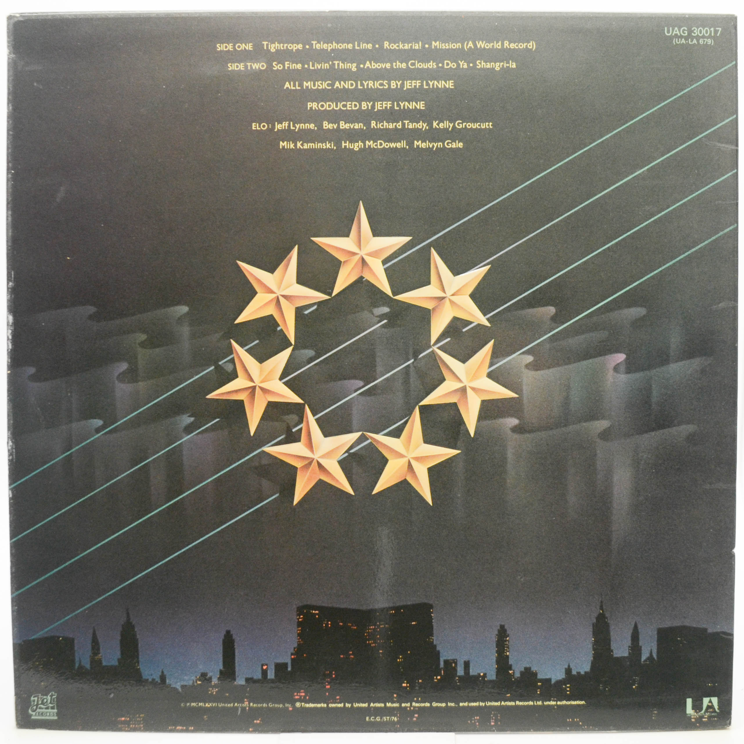 Electric Light Orchestra — A New World Record (1-st, UK), 1976