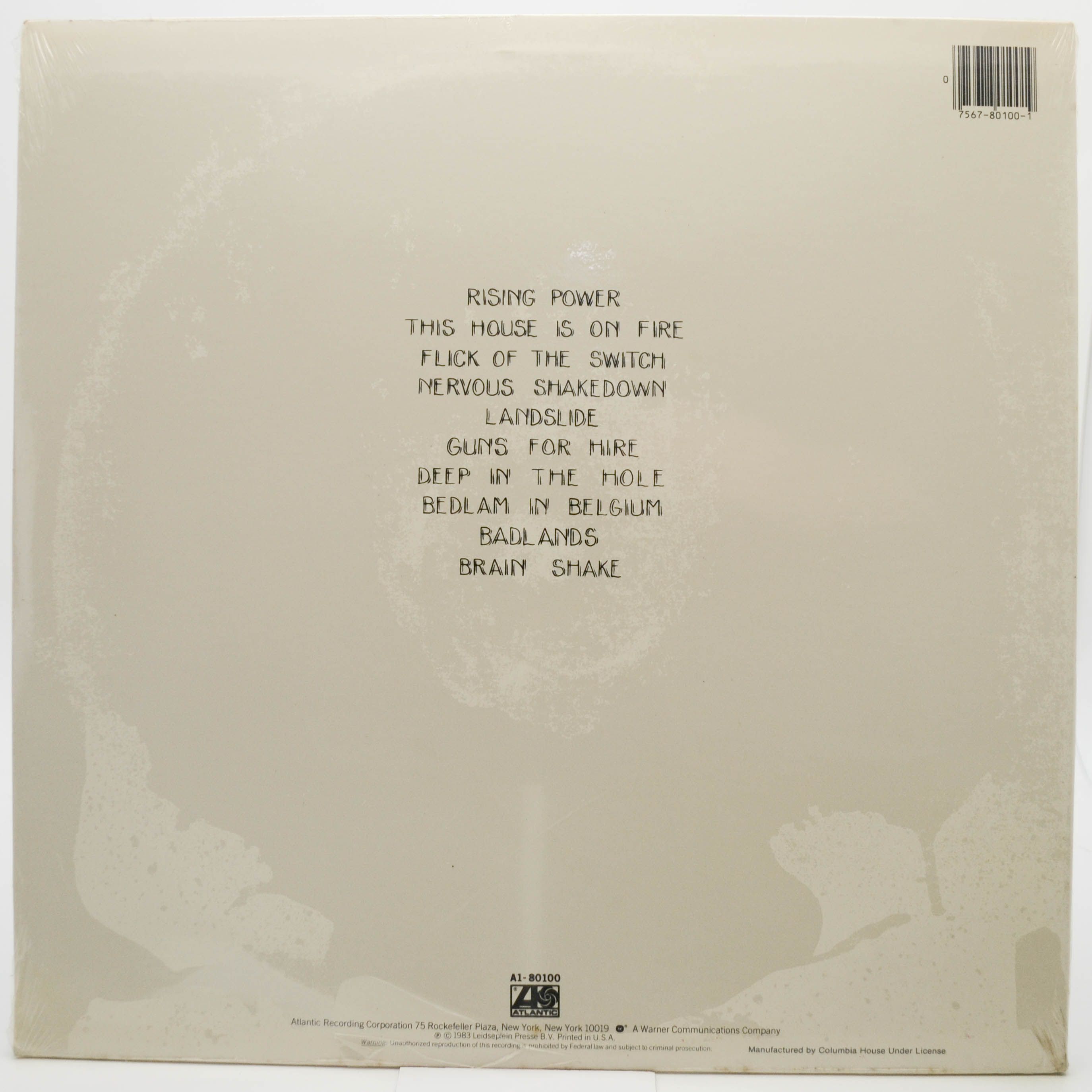 AC/DC — Flick Of The Switch (USA), 1983