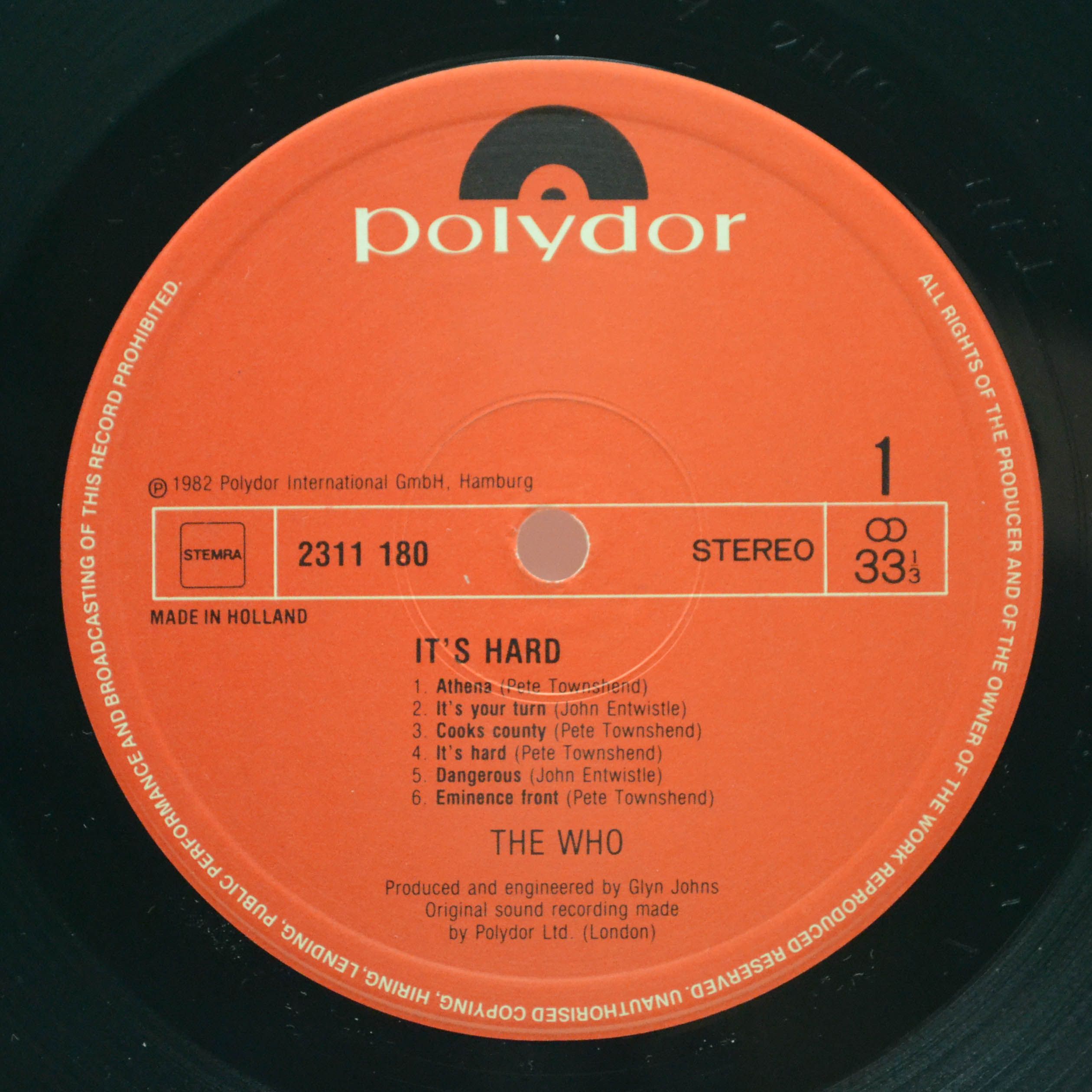 Who — It's Hard, 1982