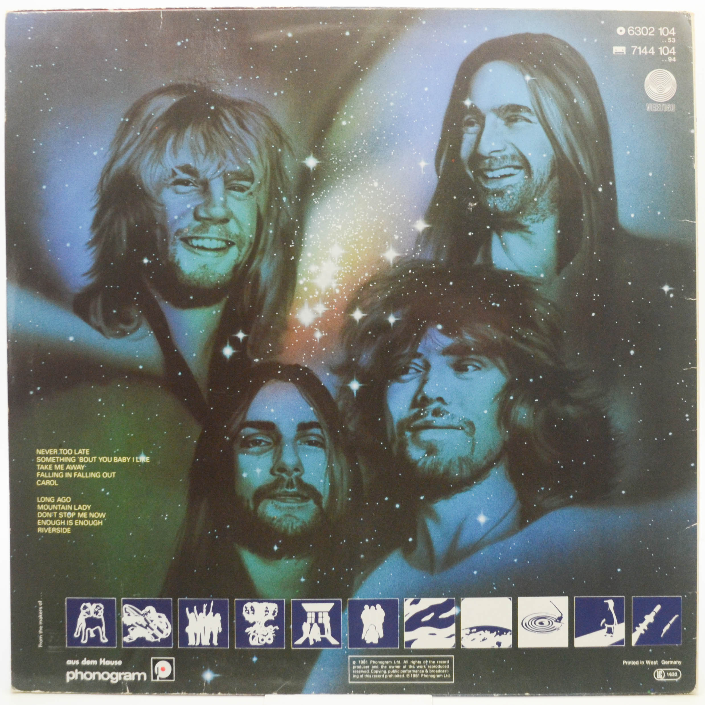 Виниловая пластинка Status Quo — Never Too Late, 1981