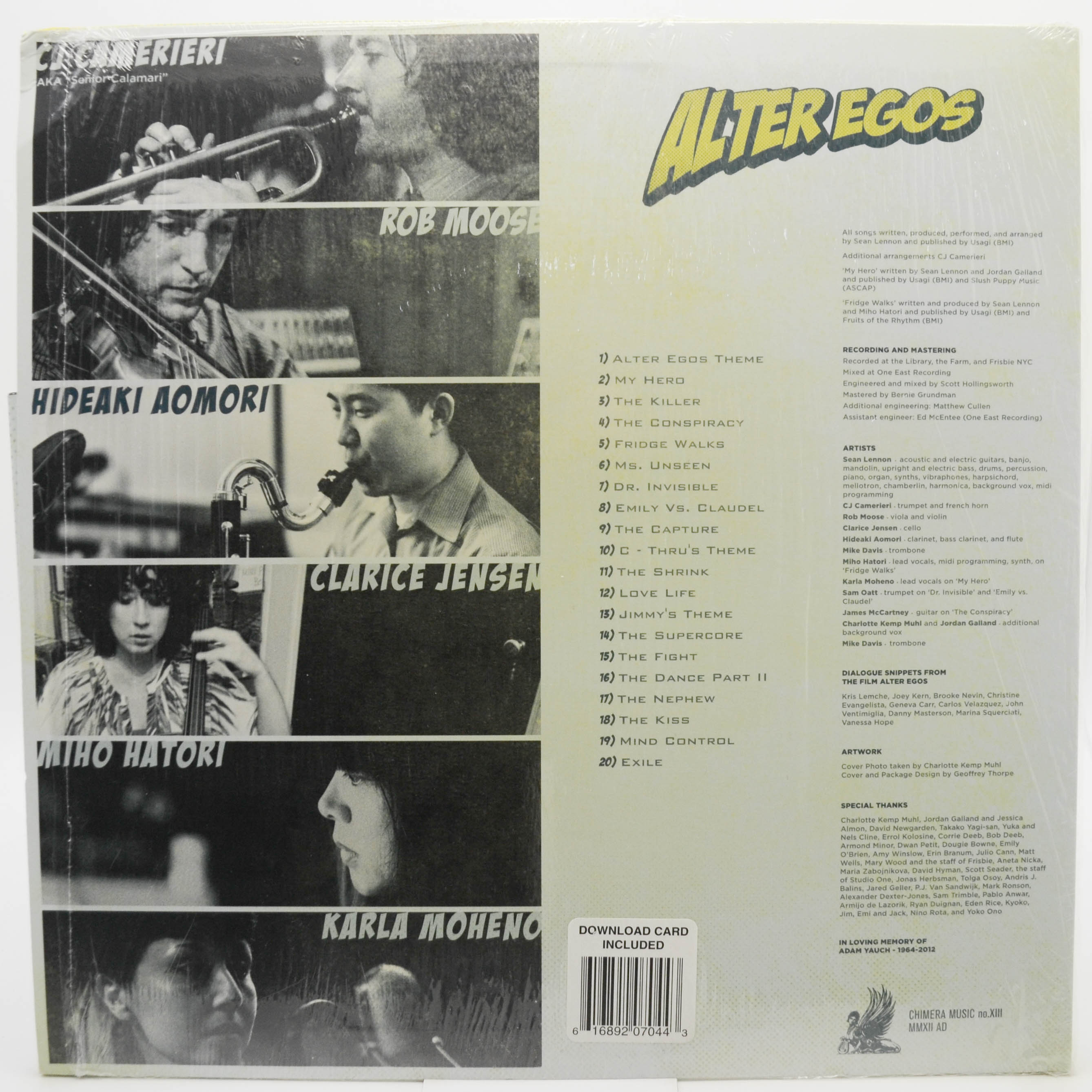 Sean Lennon — Alter Egos (USA, poster), 2013