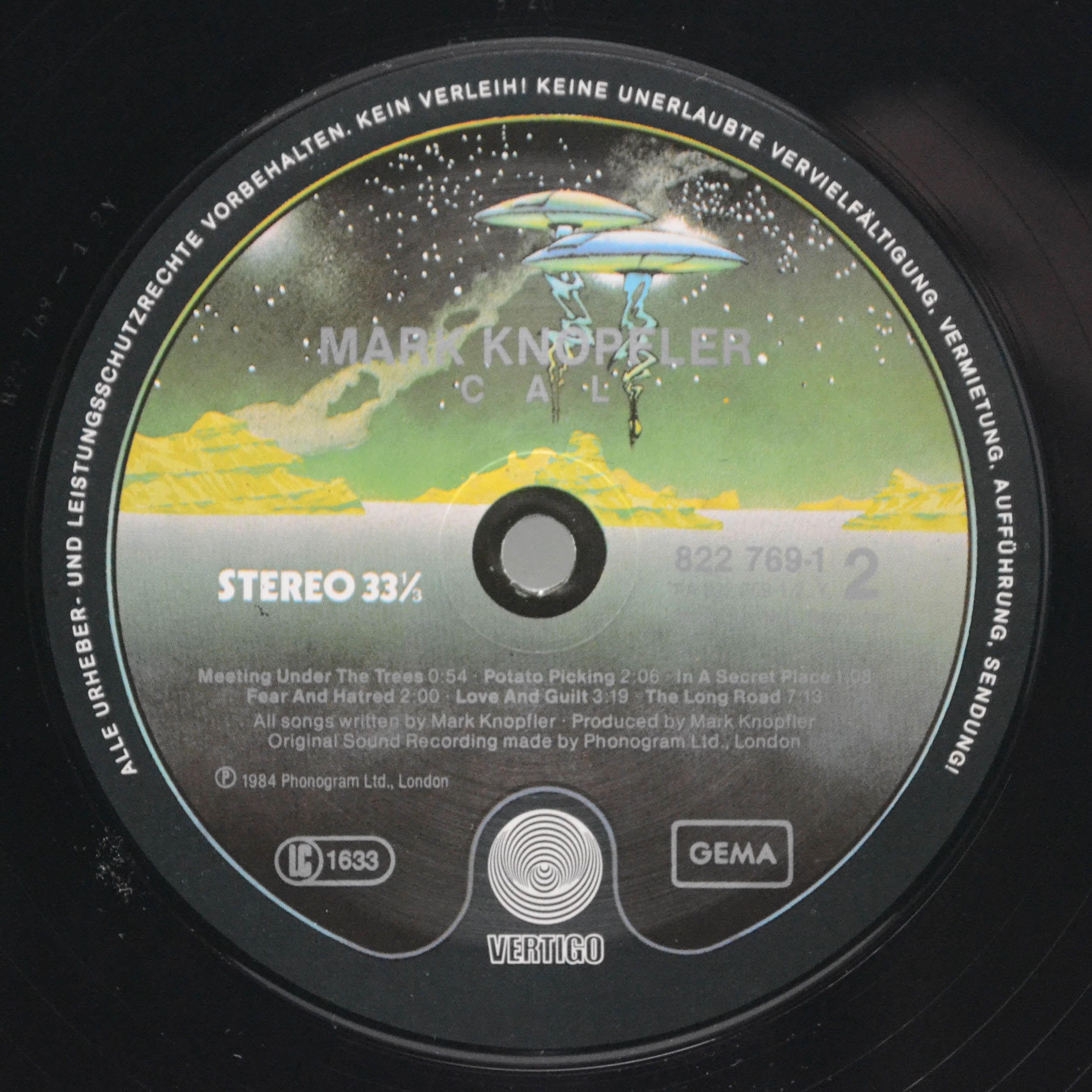 Mark Knopfler — Music By Mark Knopfler From The Film Cal, 1984