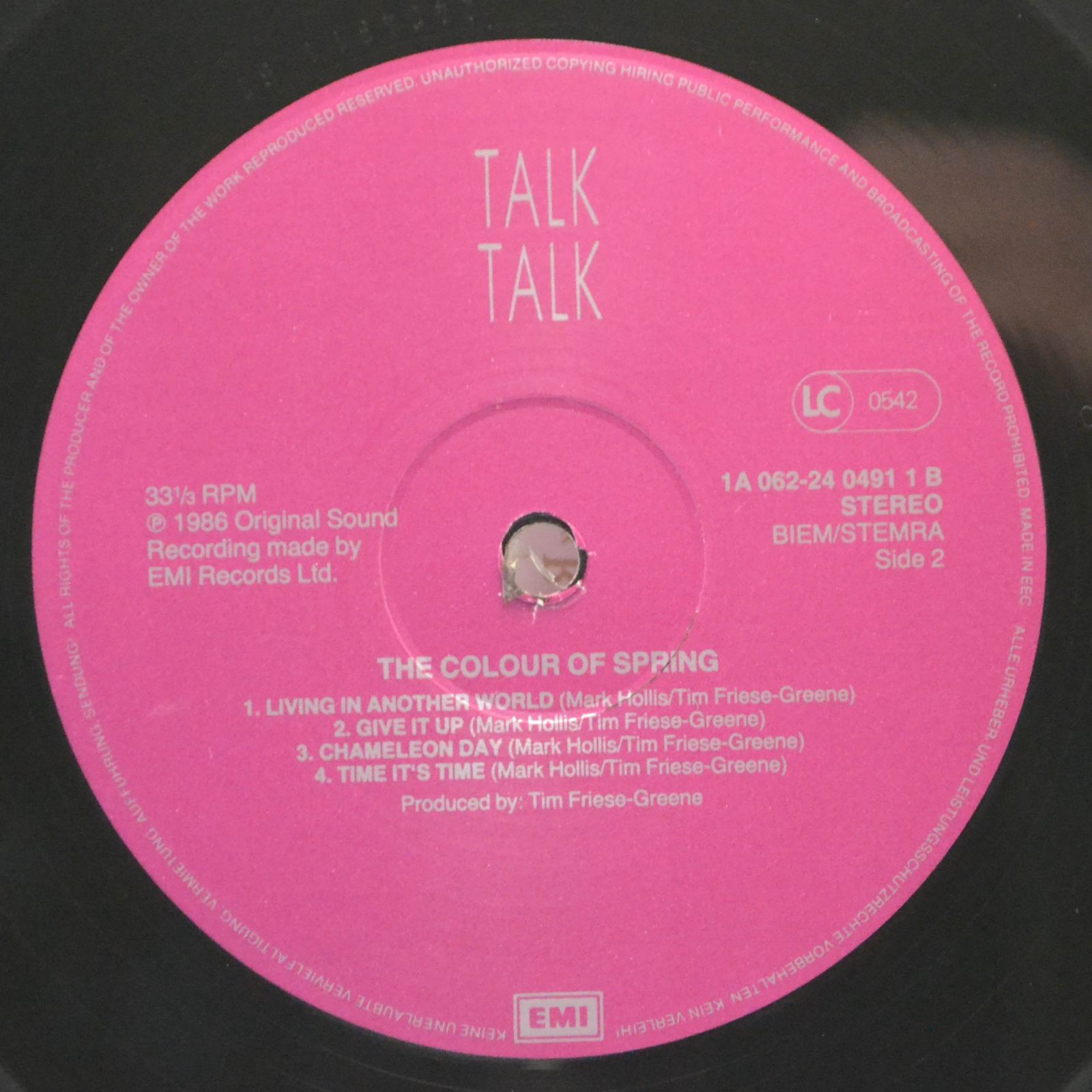 Talk Talk — The Colour Of Spring, 1986