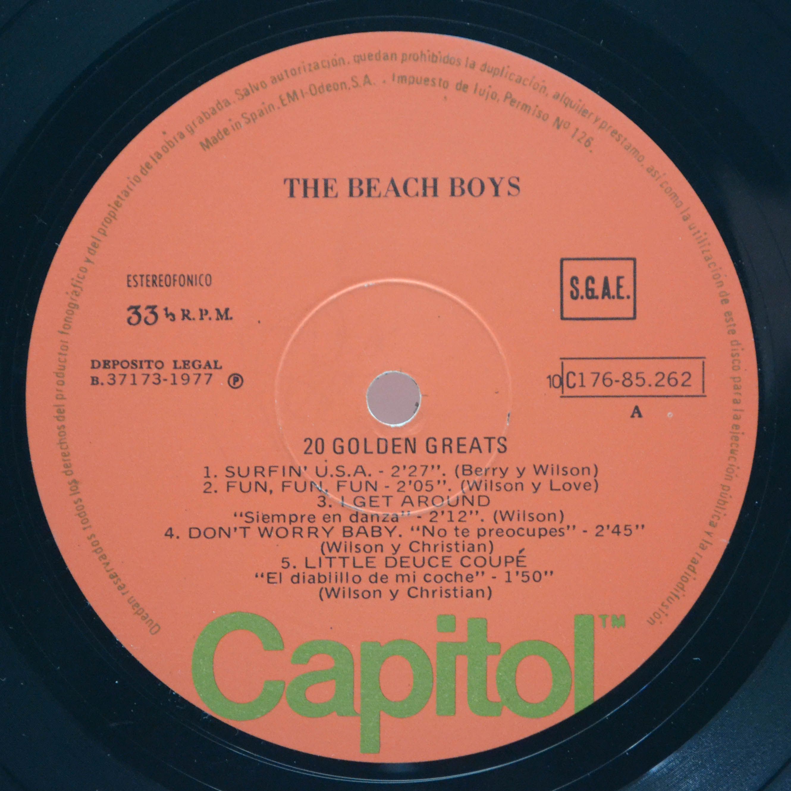 Beach Boys — 20 Golden Greats - 20 Grandes Exitos (2LP), 1977