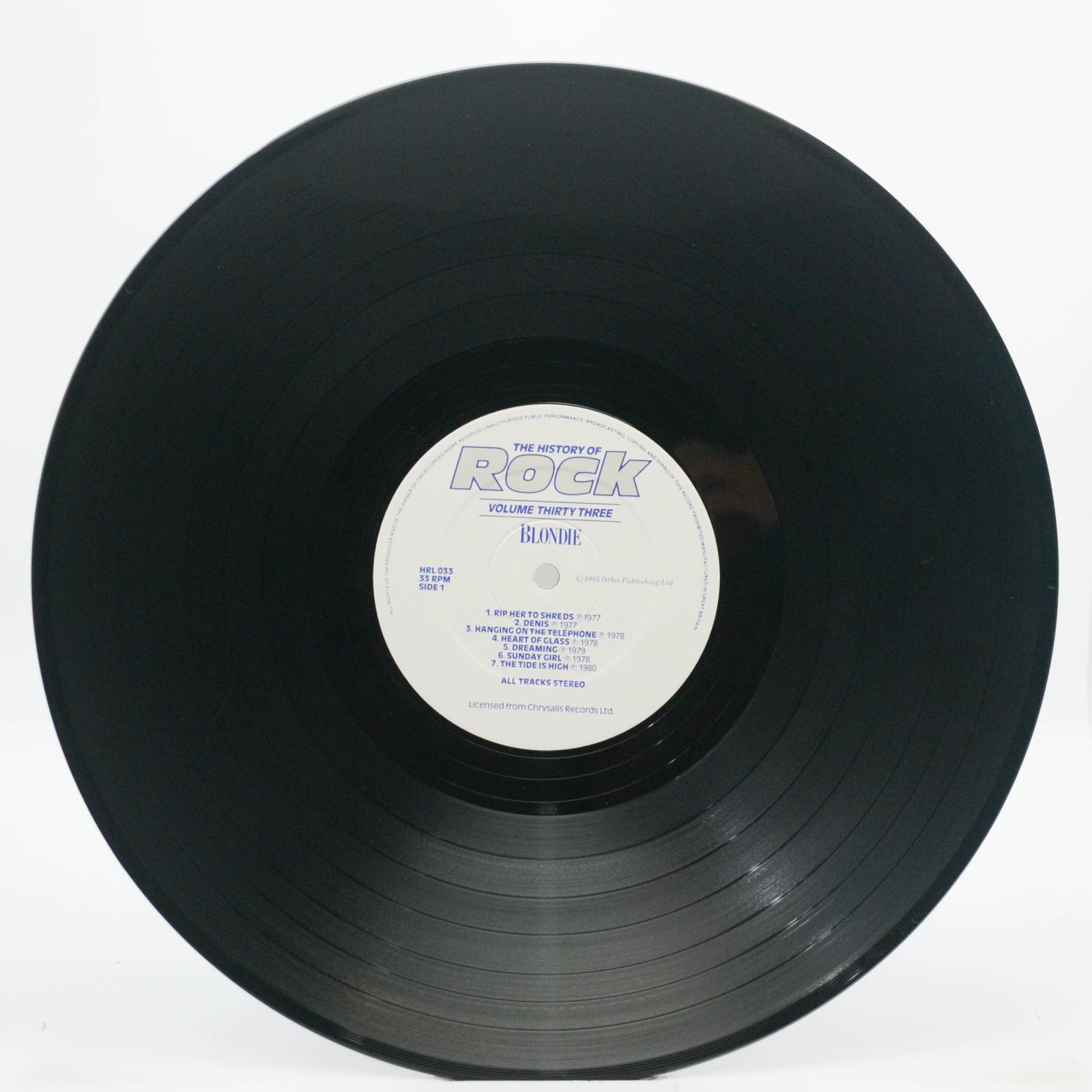 Blondie / ELO / ABBA / David Essex — The History Of Rock (Volume Thirty Three) (2LP, UK), 1985