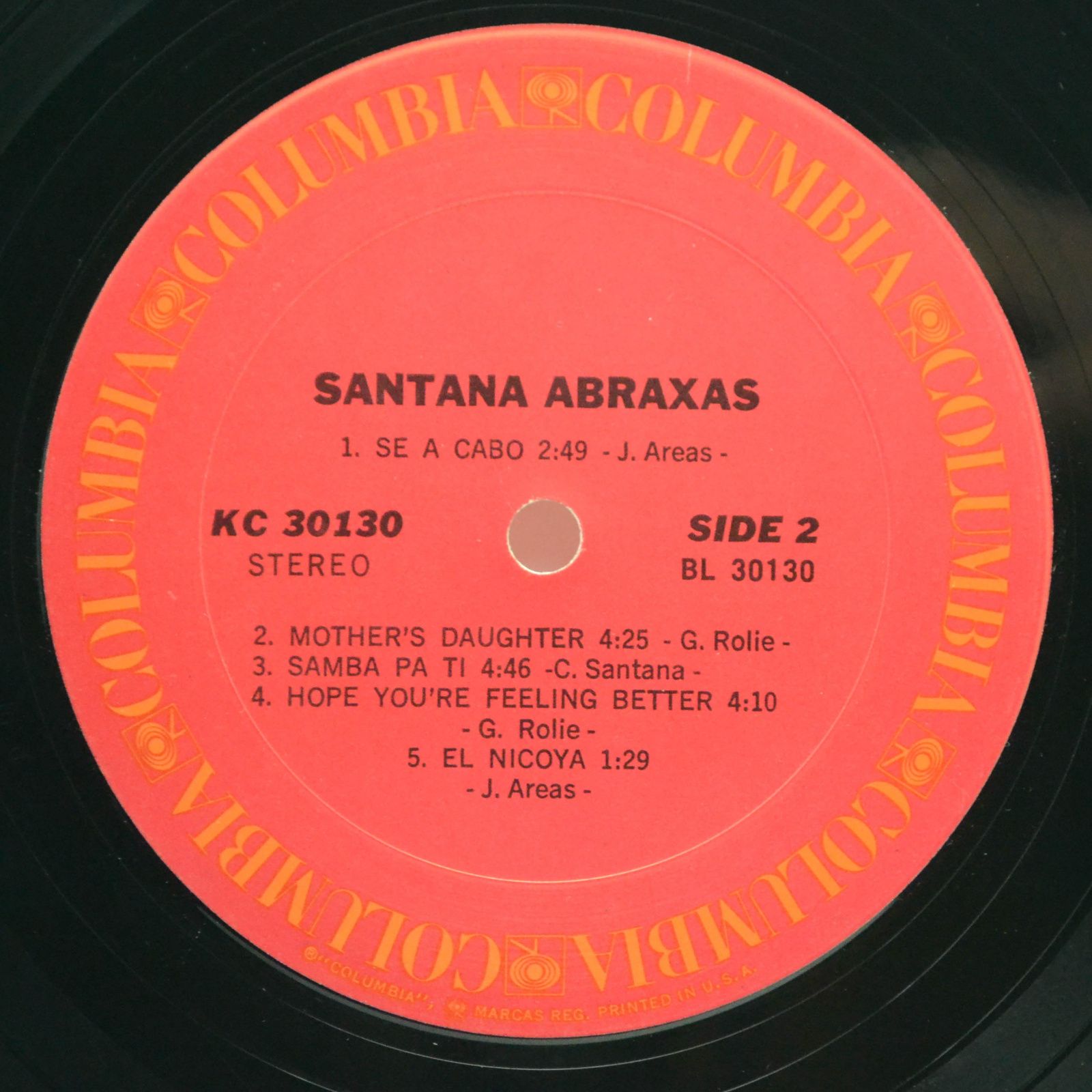 Santana — Abraxas (1-st, USA), 1970