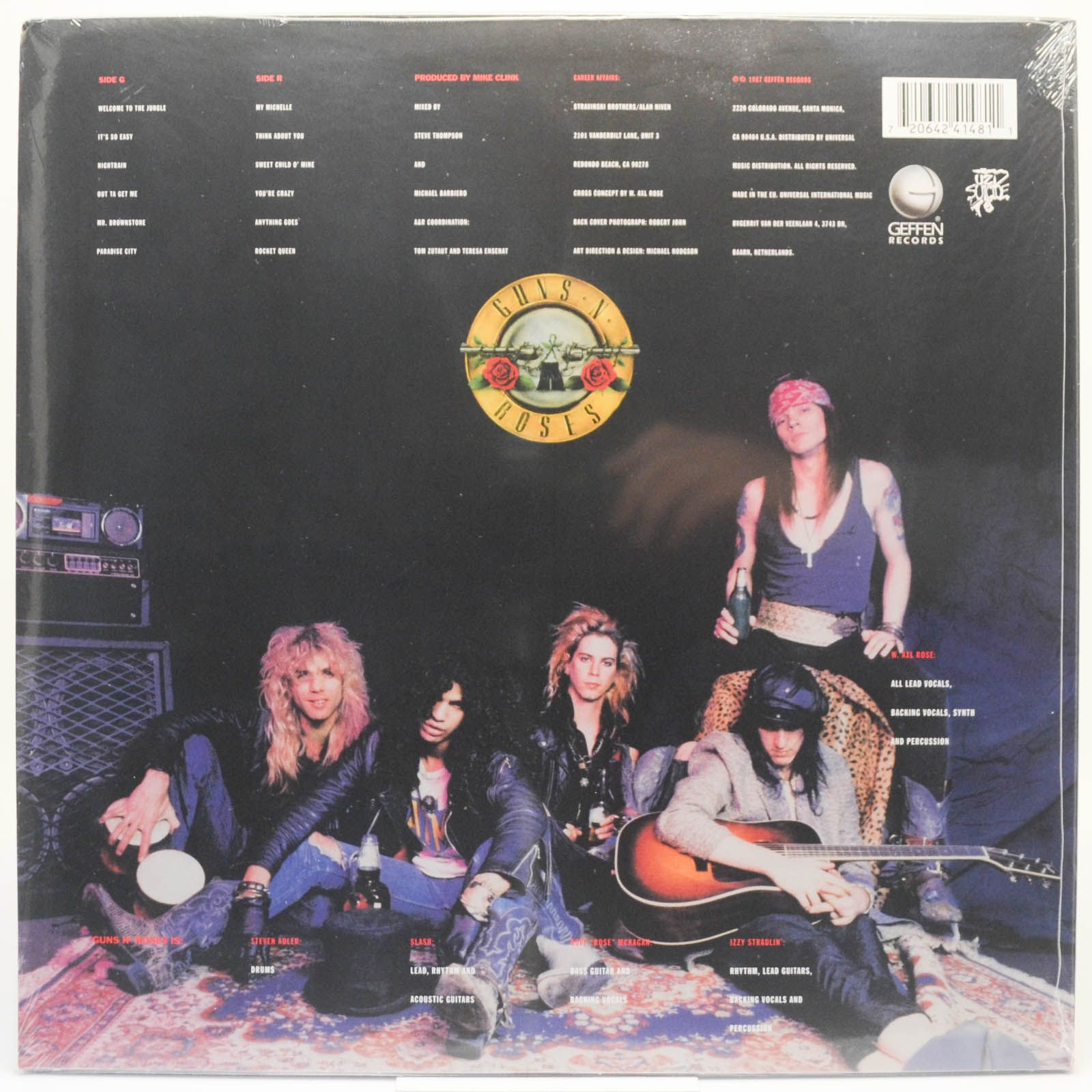 Guns N' Roses — Appetite For Destruction, 1987