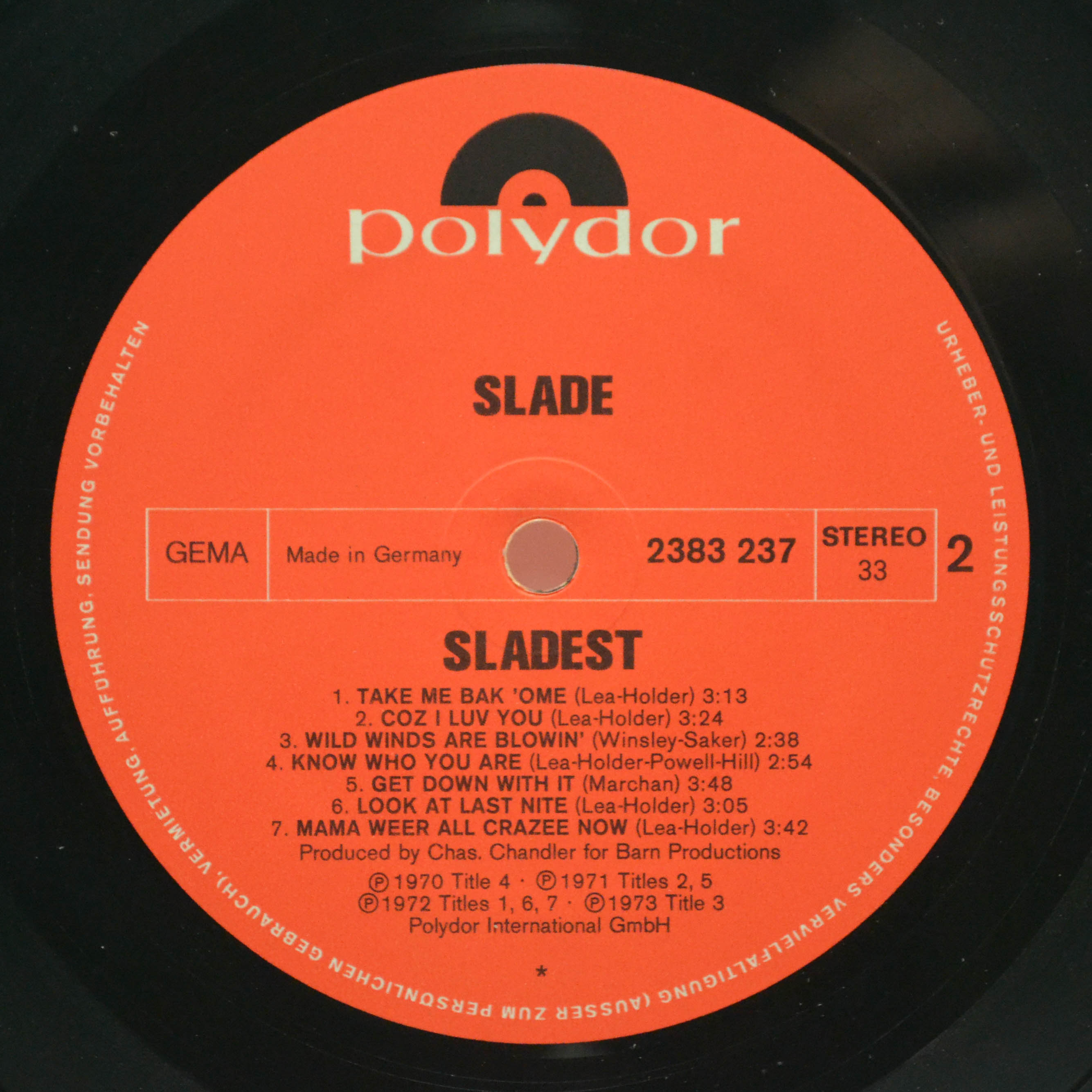 Slade — Sladest (booklet), 1973