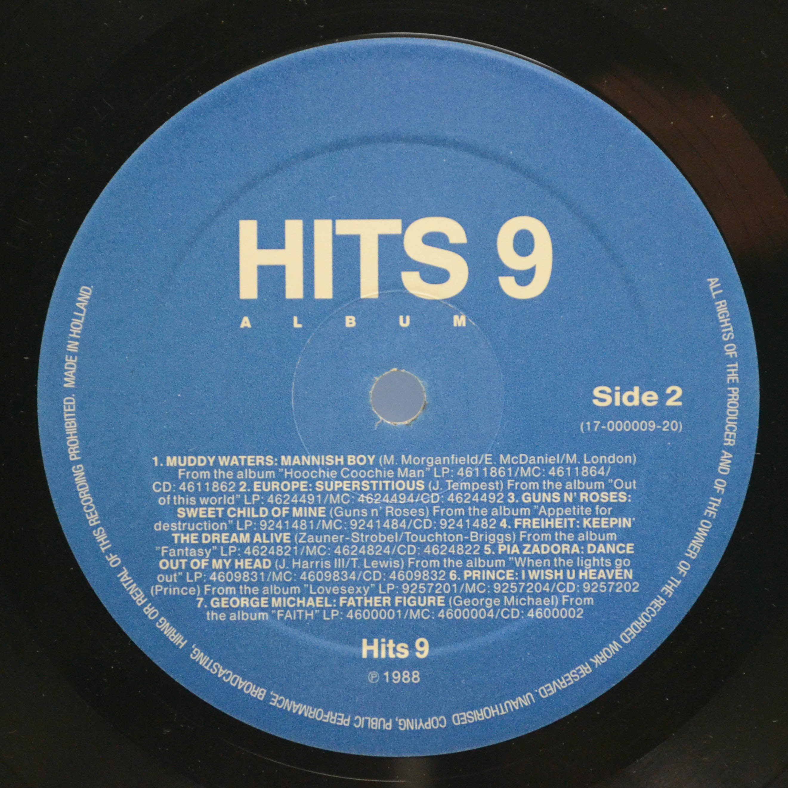 Various — Hits Album 9 (2LP), 1988