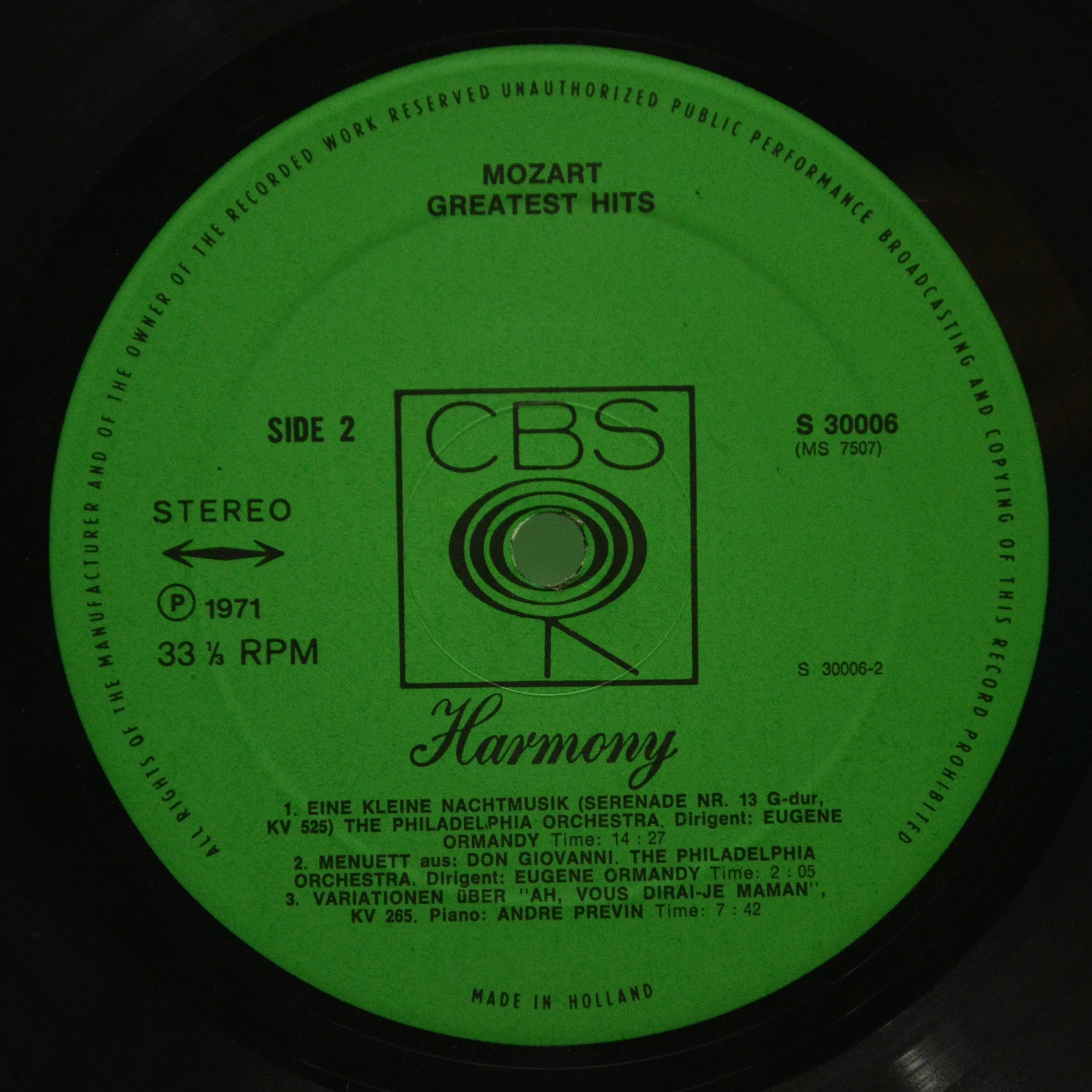 Mozart — Mozart's Greatest Hits, 1972