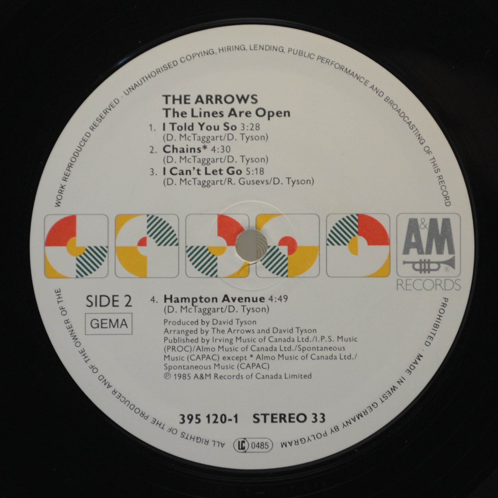 Arrows — The Lines Are Open, 1986