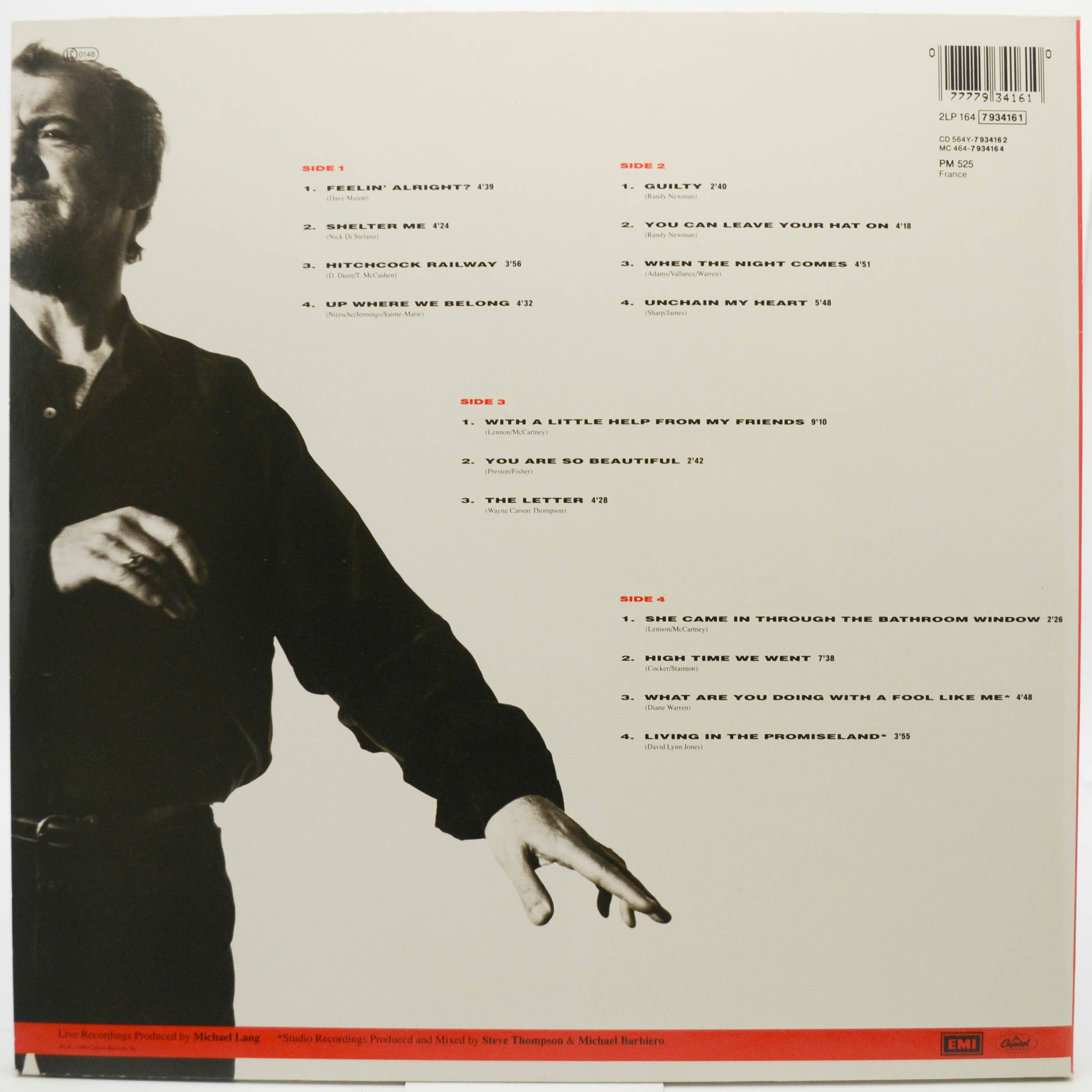 Joe Cocker — Joe Cocker Live! (2LP), 1990