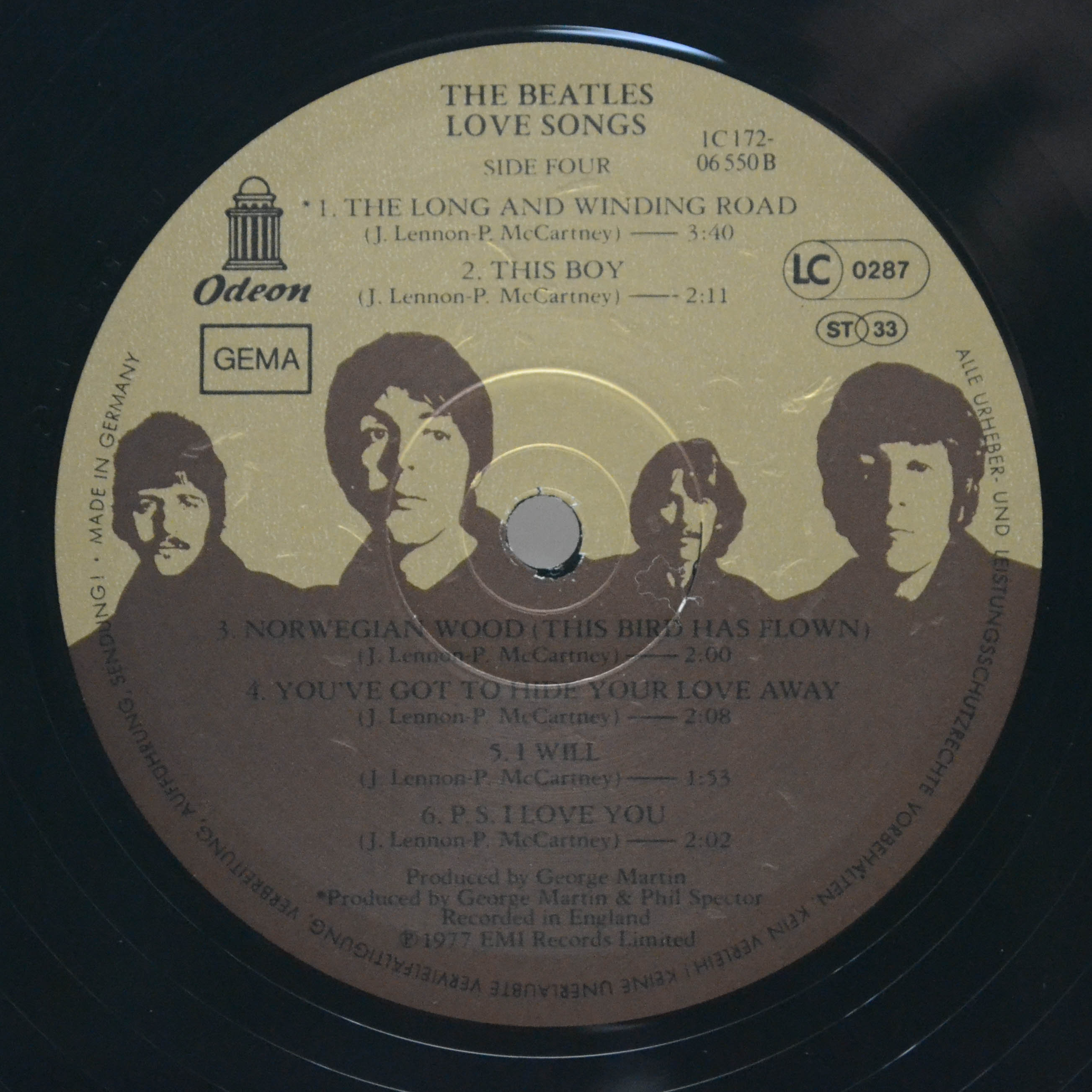 Beatles — Love Songs (2LP), 1977