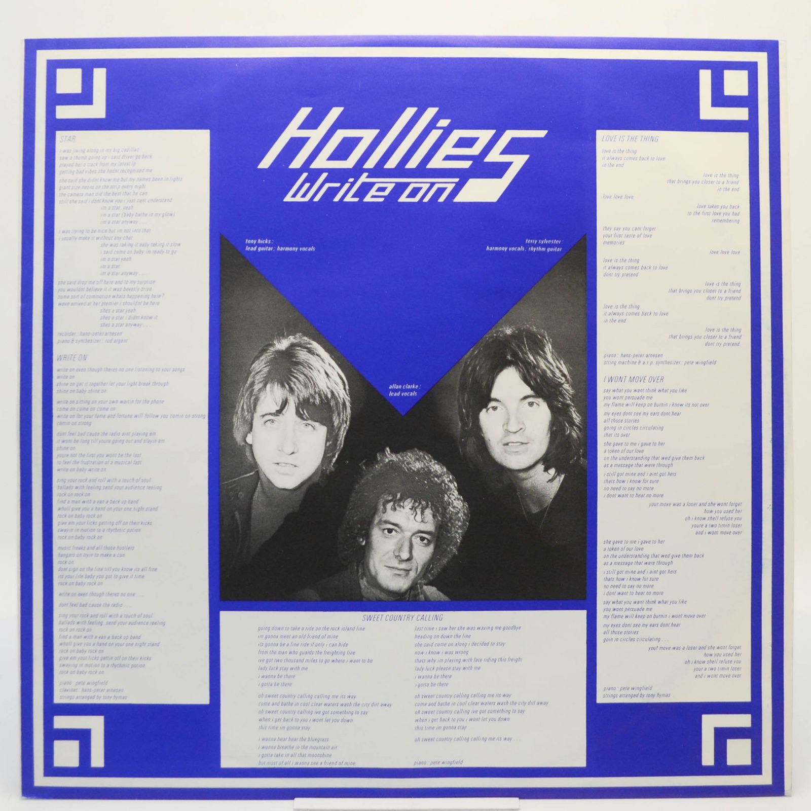 Hollies — Write On, 1975