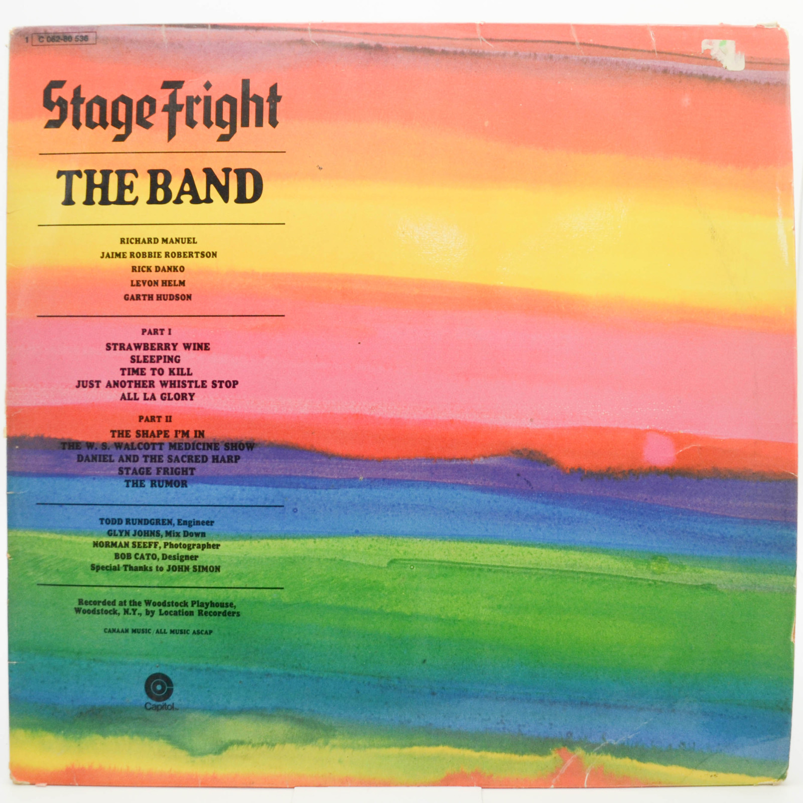 Band — Stage Fright, 1970