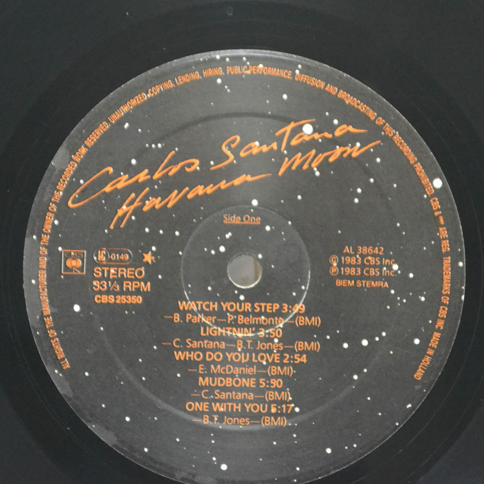 Carlos Santana — Havana Moon, 1983