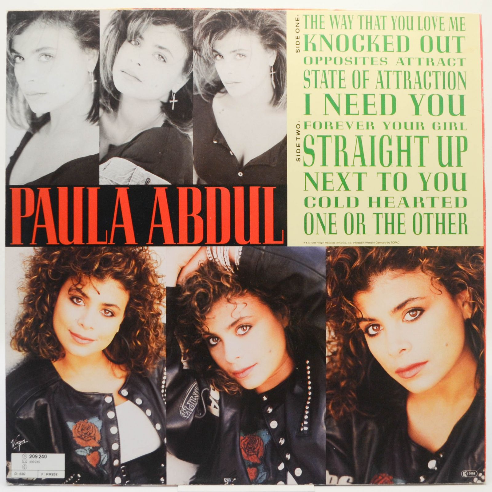 Paula Abdul — Forever Your Girl, 1988