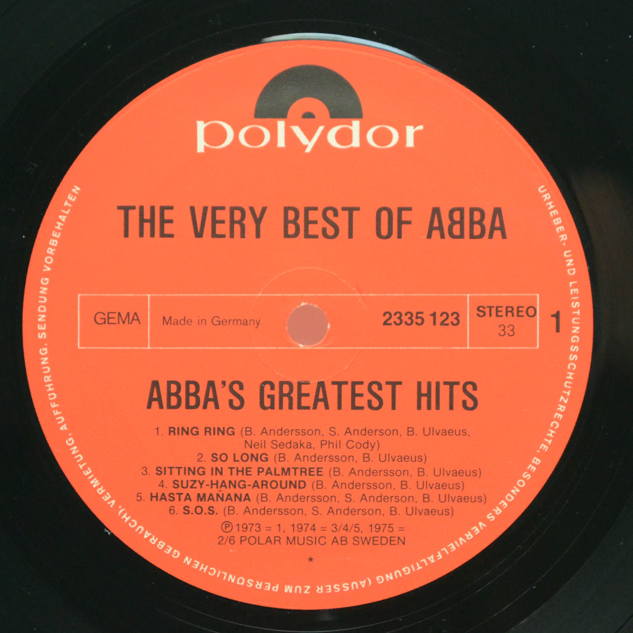 ABBA — The Very Best Of ABBA (ABBA's Greatest Hits) (2LP), 1976