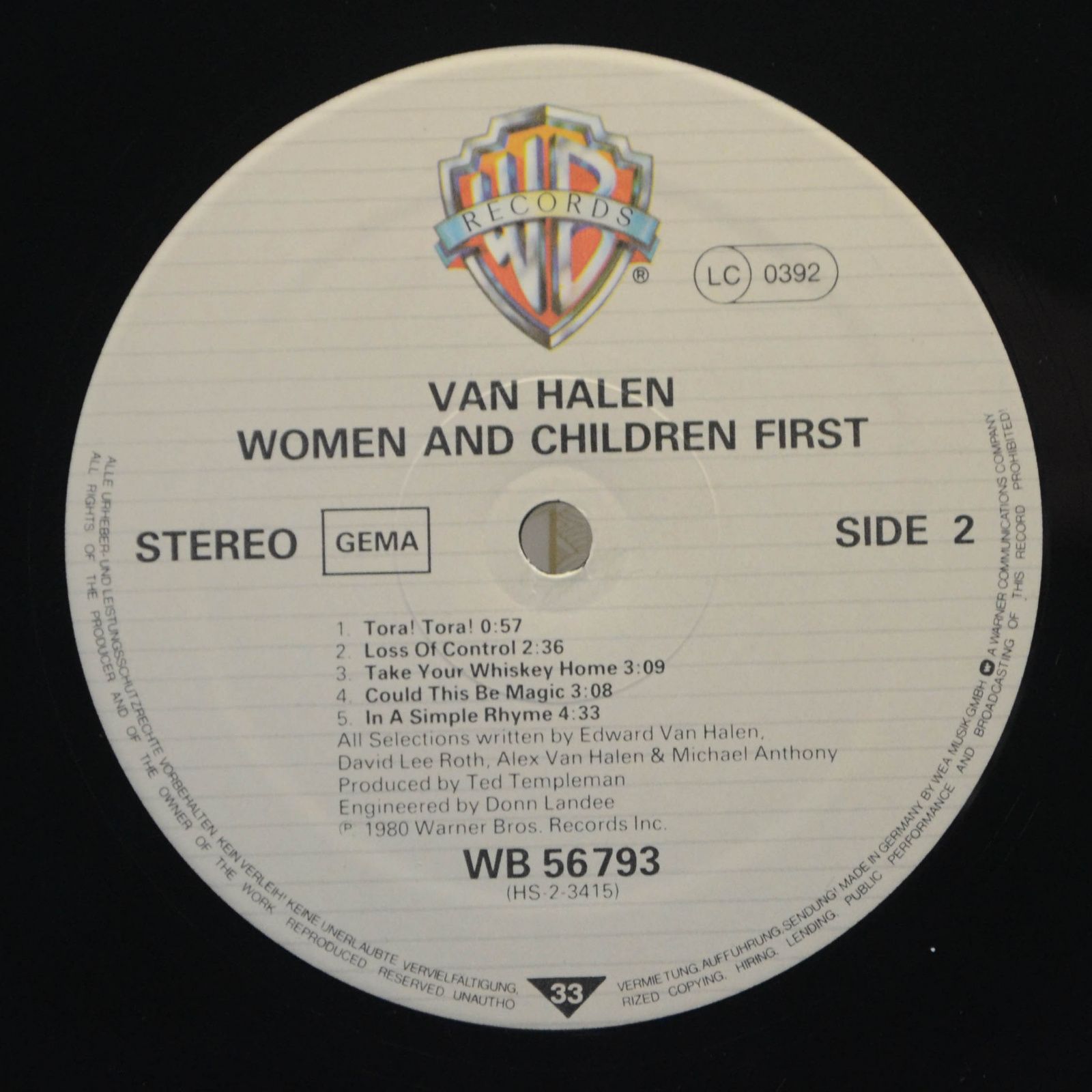 Van Halen — Women And Children First, 1981