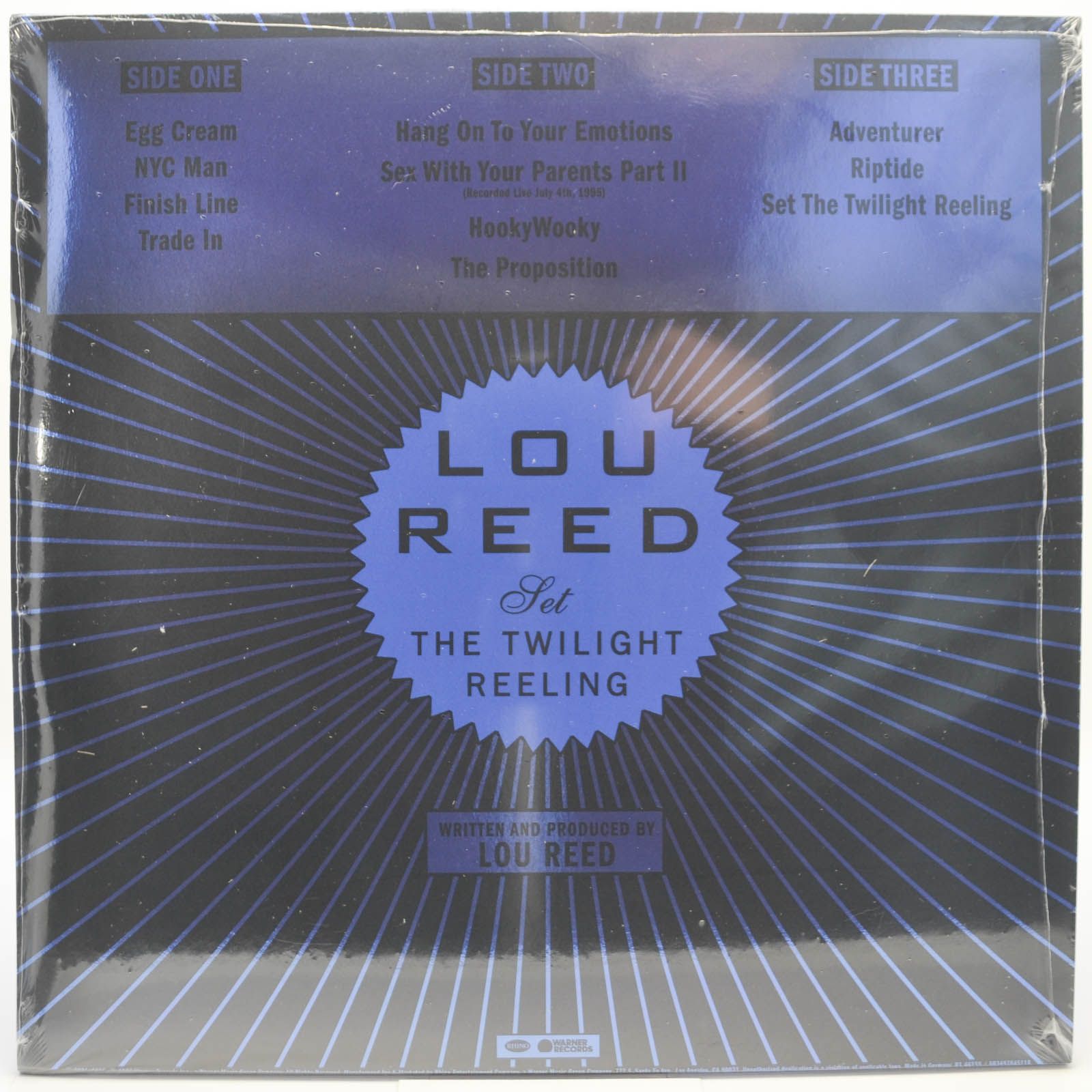 Lou Reed — Set The Twilight Reeling (2LP), 1996