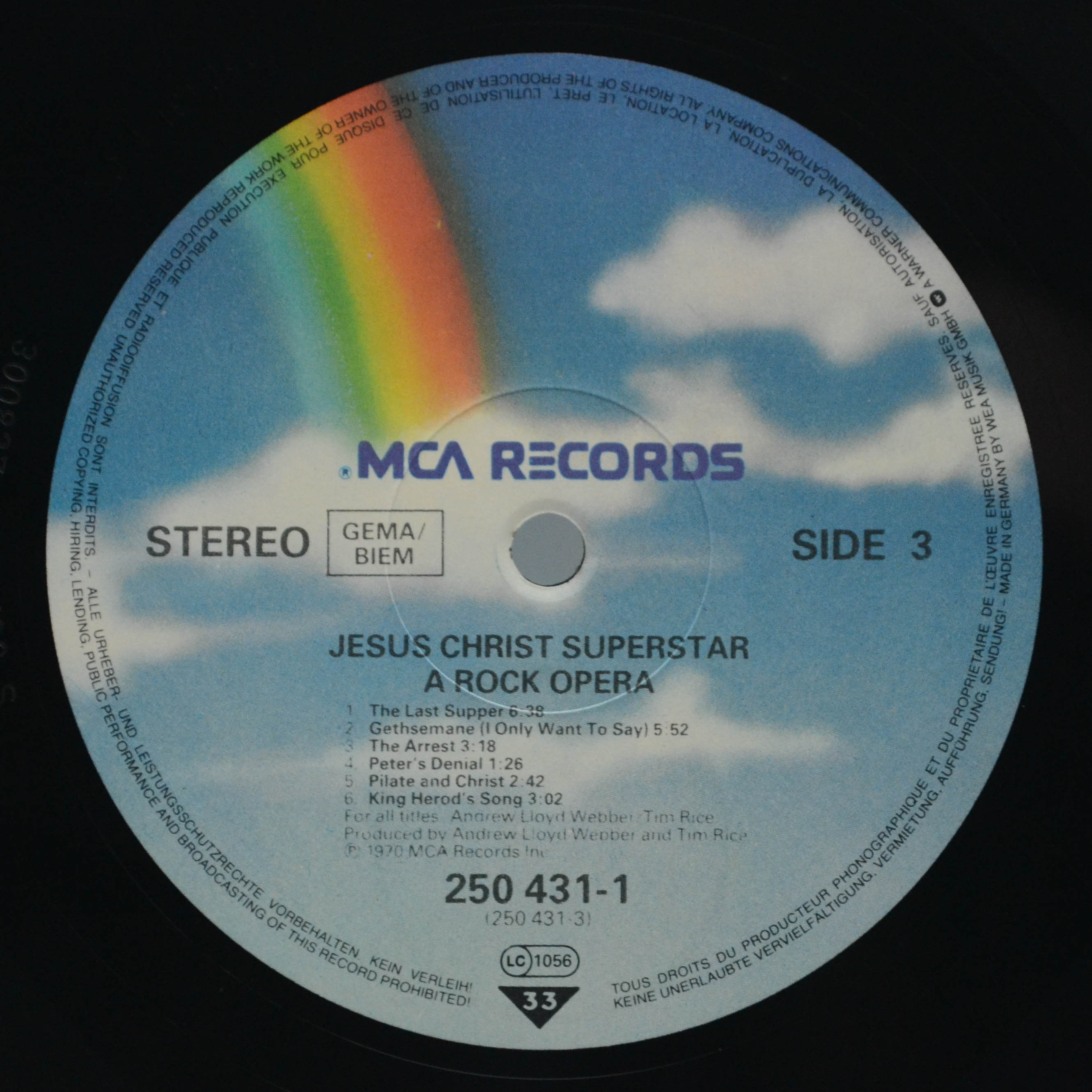 Виниловая пластинка Andrew Lloyd Webber — Jesus Christ Superstar (2LP, booklet), 1970