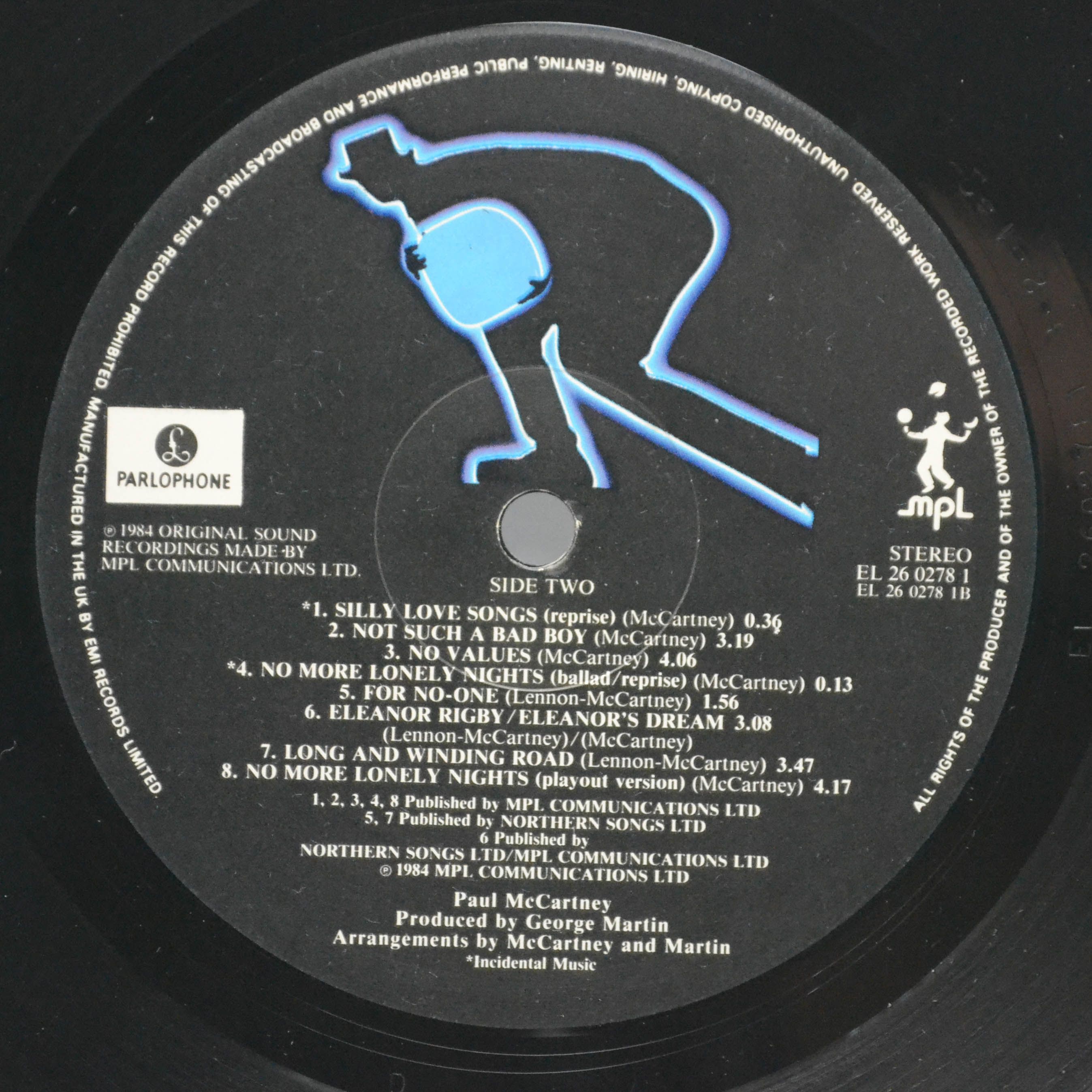 Paul McCartney — Give My Regards To Broad Street (1-st UK), 1984
