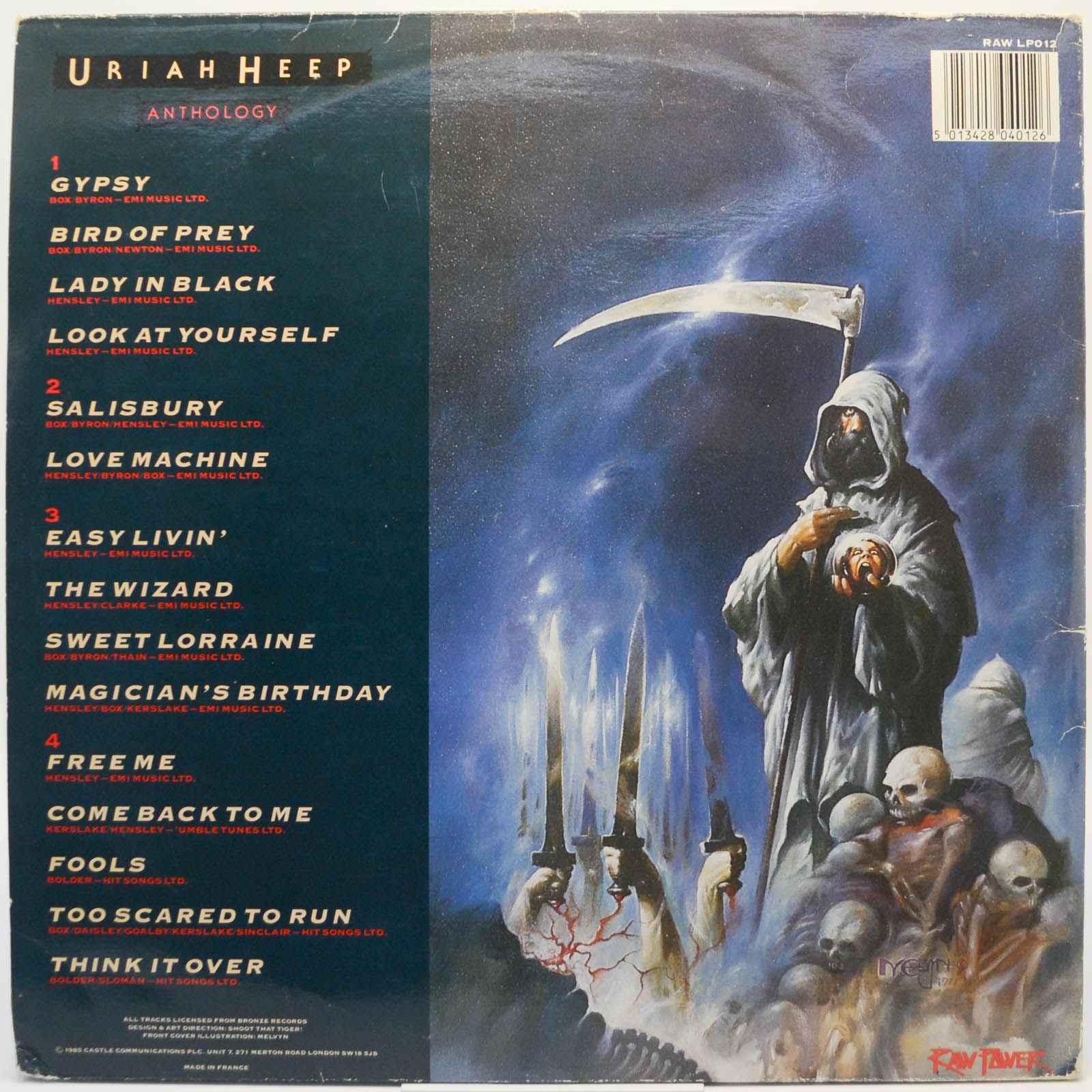 Uriah Heep — Anthology (2LP, UK), 1985