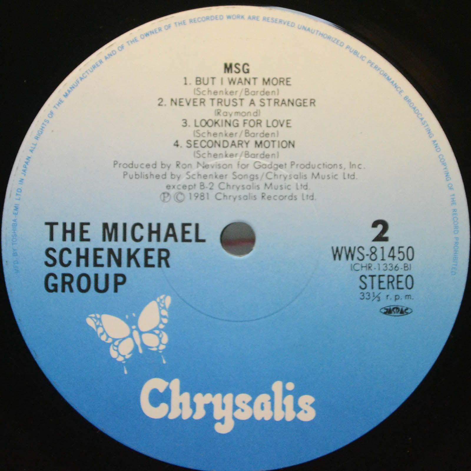 The Michael Schenker Group — MSG, 1981