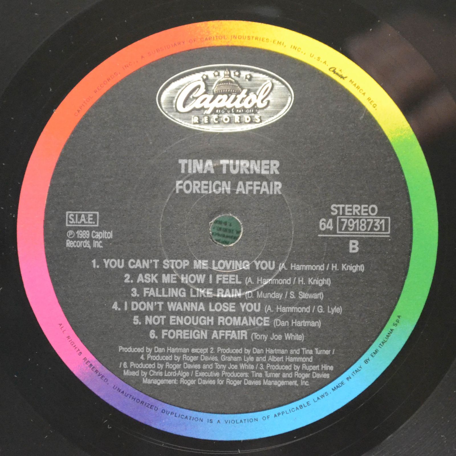 Tina Turner — Foreign Affair, 1989