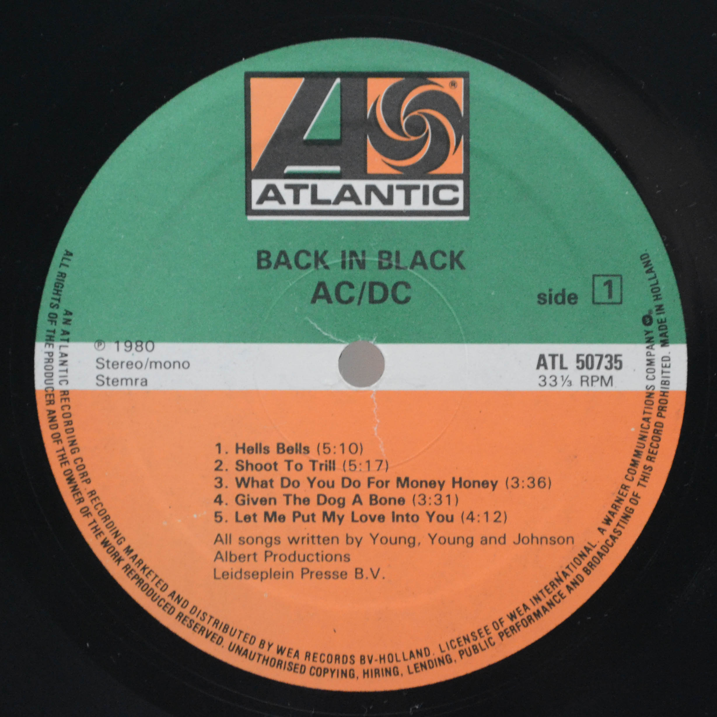 Виниловая пластинка AC/DC — Back In Black, 1980
