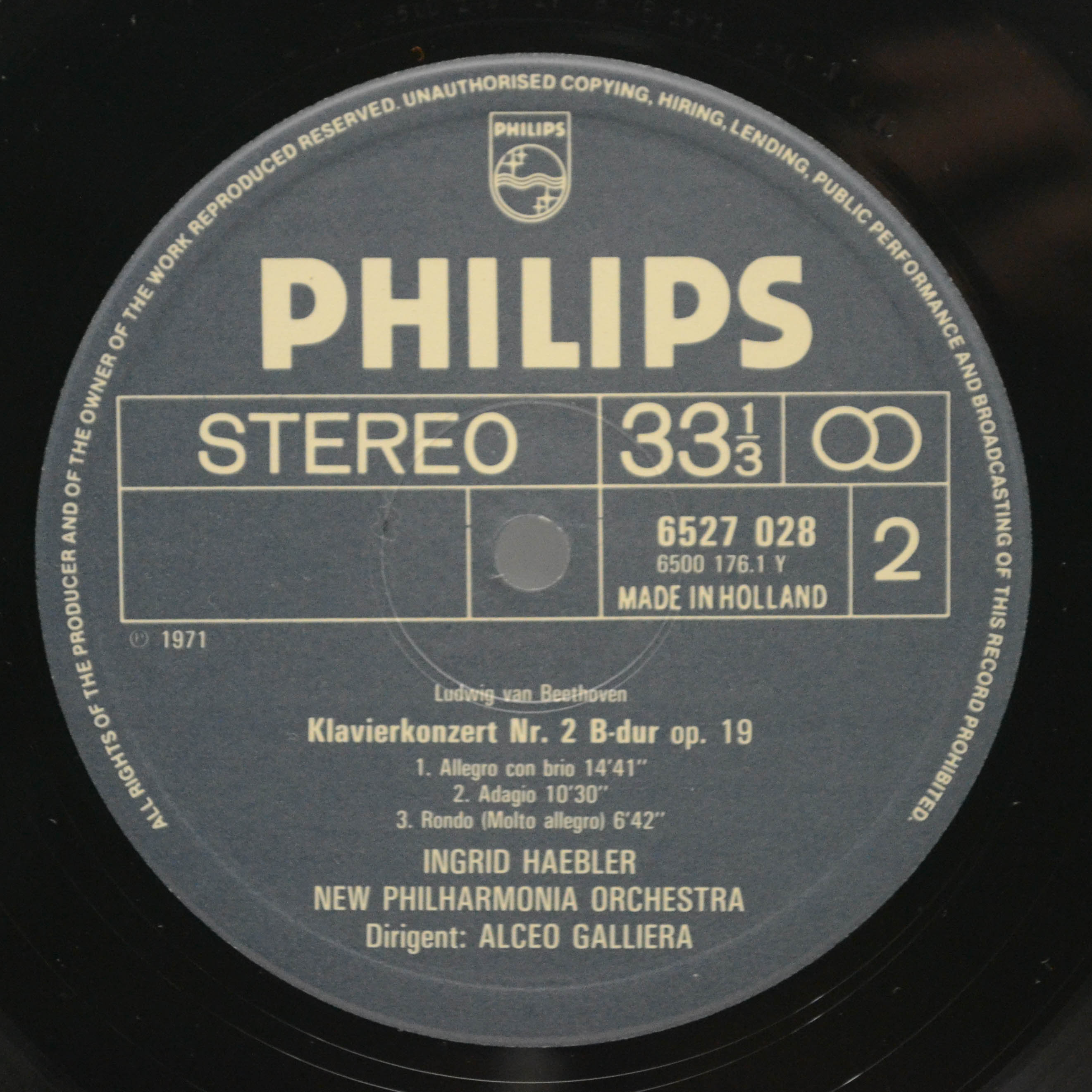 Beethoven, Ingrid Haebler, New Philharmonia Orchestra, Alceo Galliera — Klavierkonzerte 2 & 4, 1979