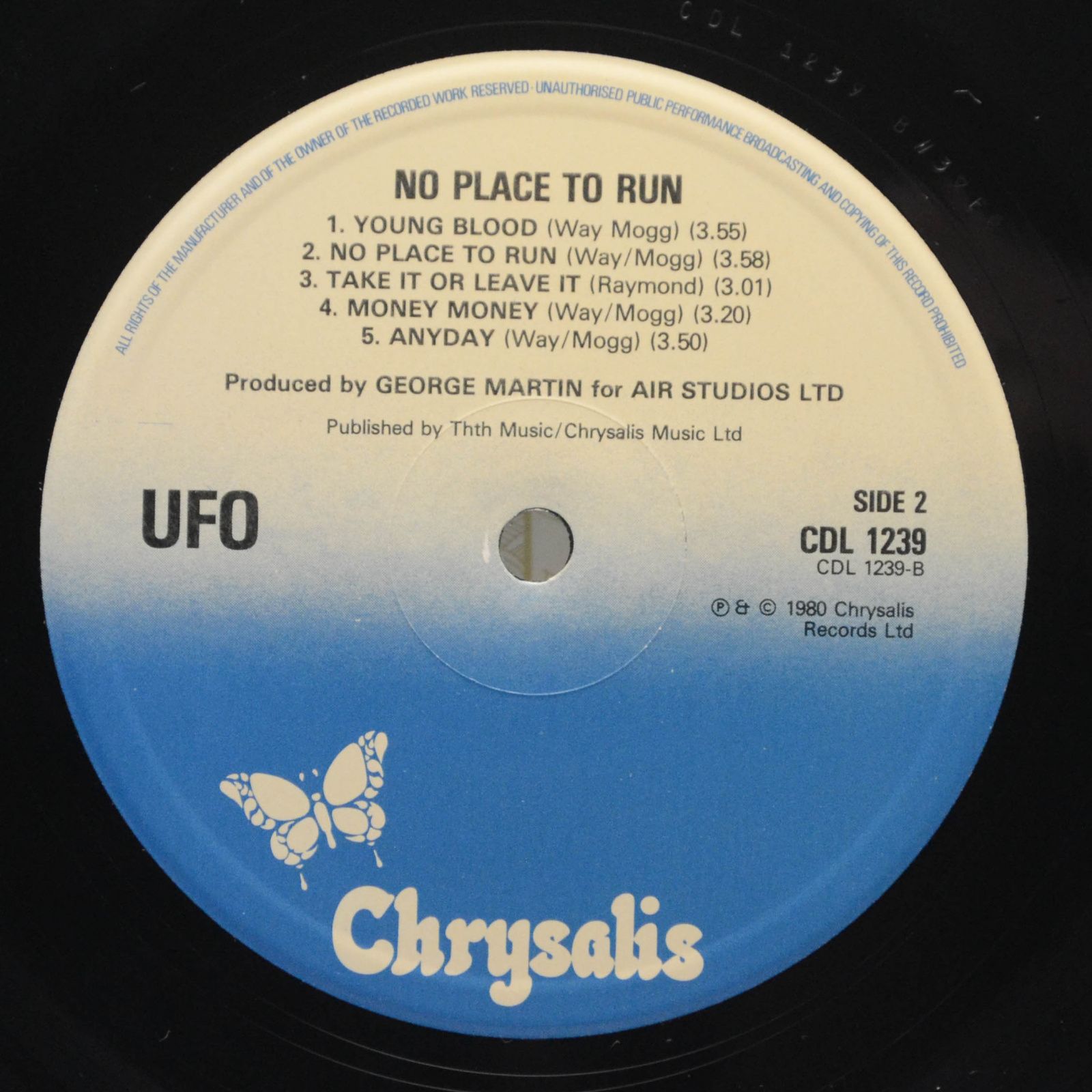 UFO — No Place To Run (UK), 1980
