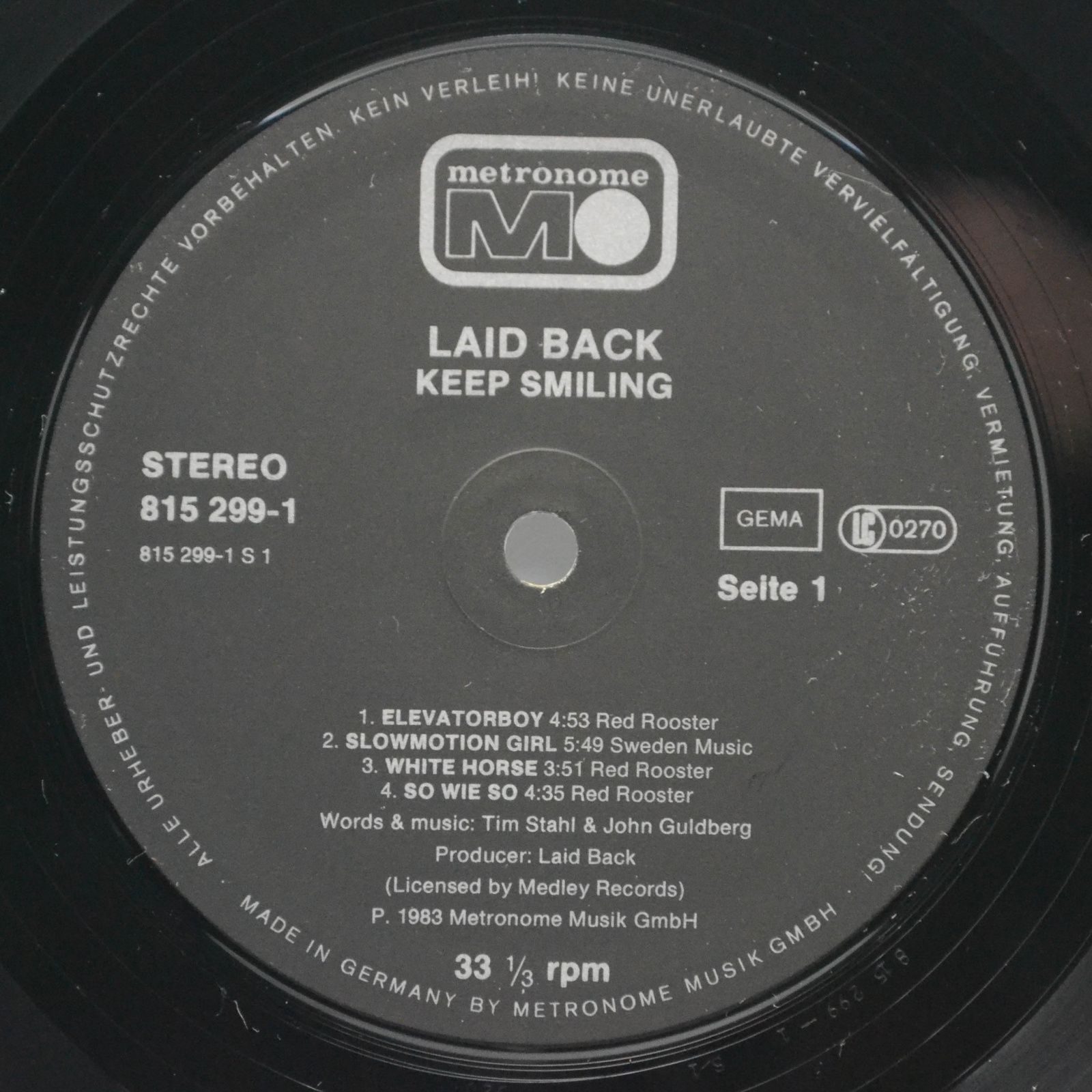 Laid Back — ...Keep Smiling, 1983