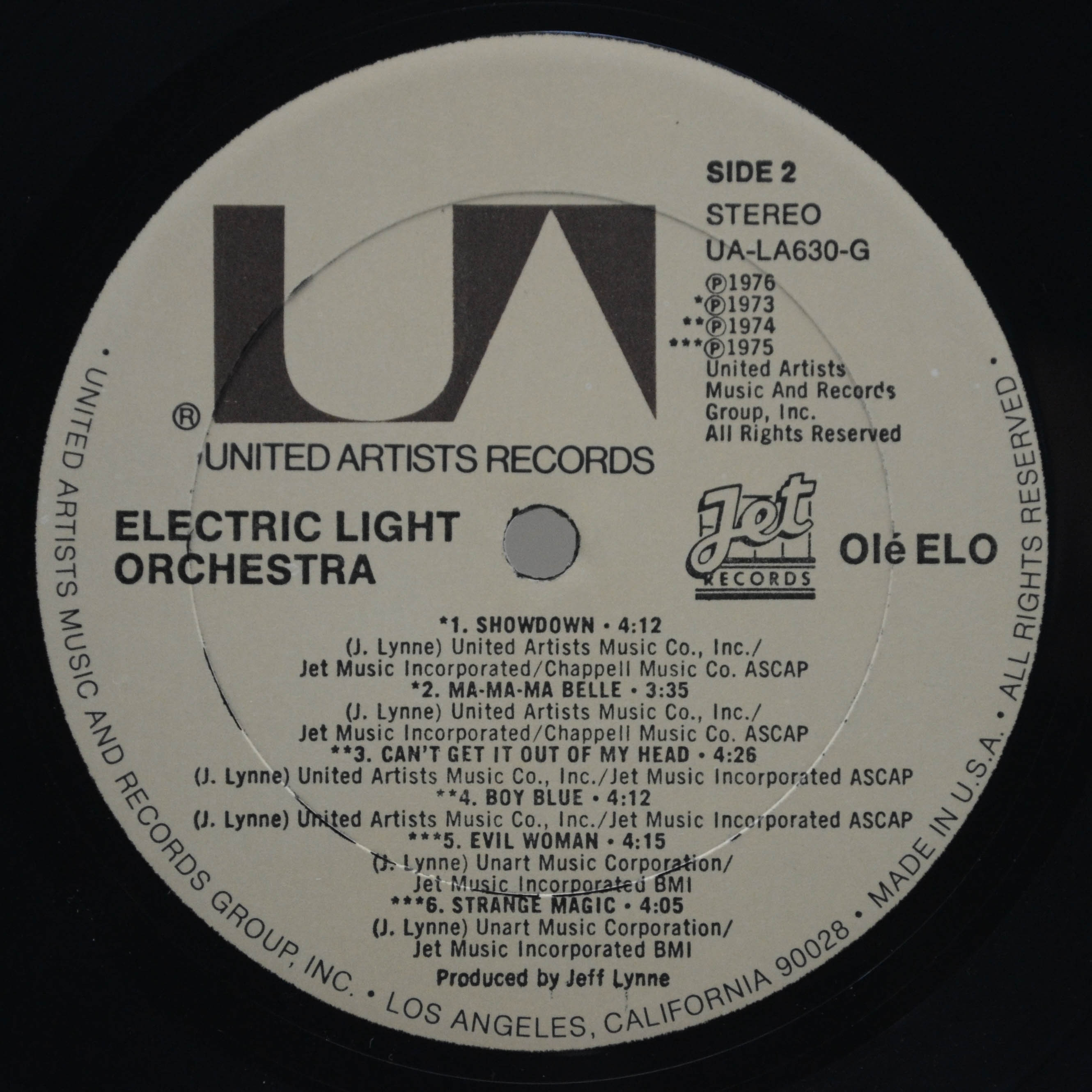 Electric Light Orchestra — Olé ELO (USA), 1976