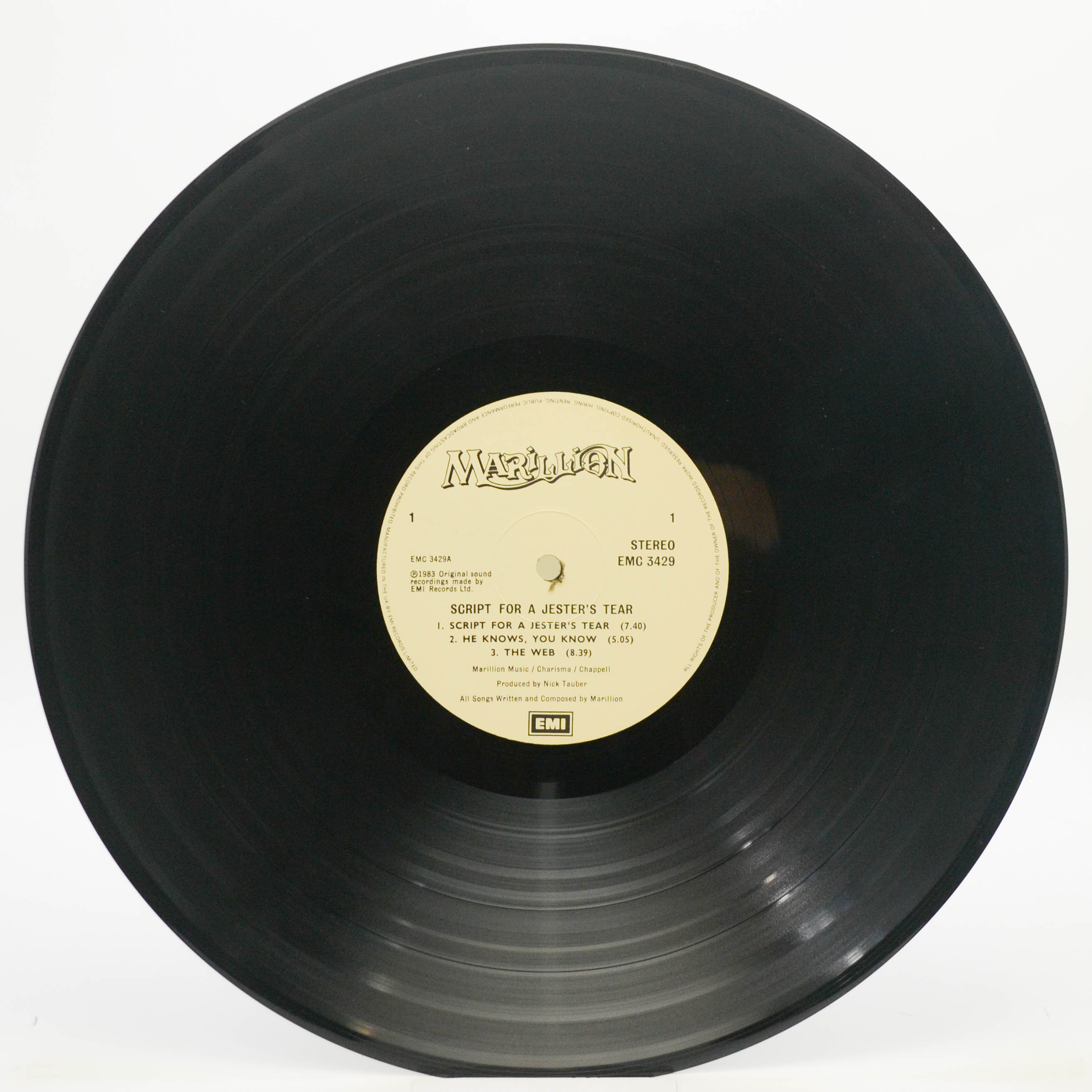 Marillion — Script For A Jester's Tear (1-st, UK), 1983